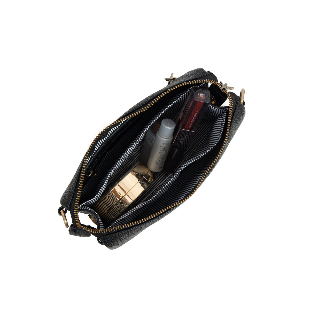 Edie Black Crossbody Bag