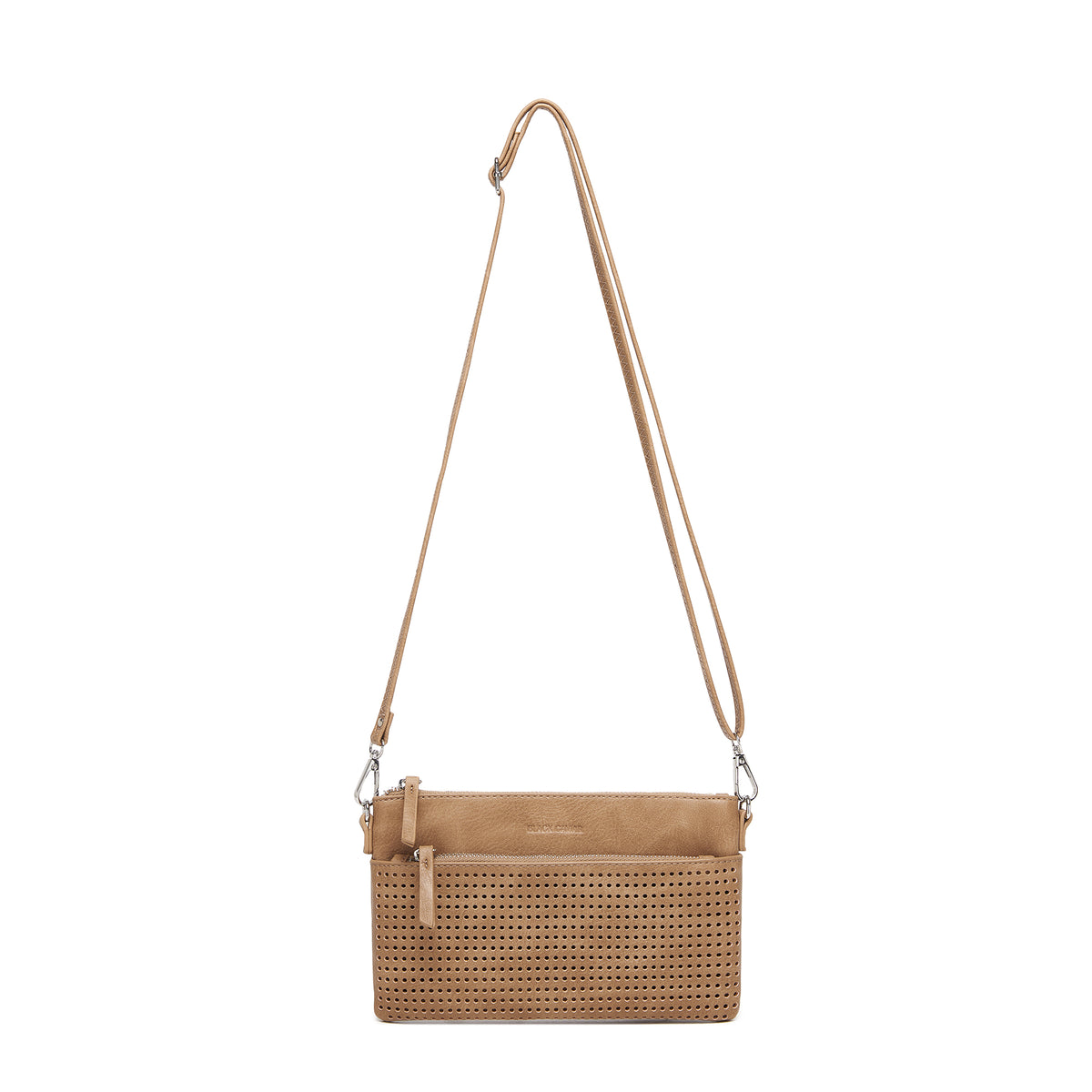 Milla Sand Vegan Leather Crossbody & Clutch Bag