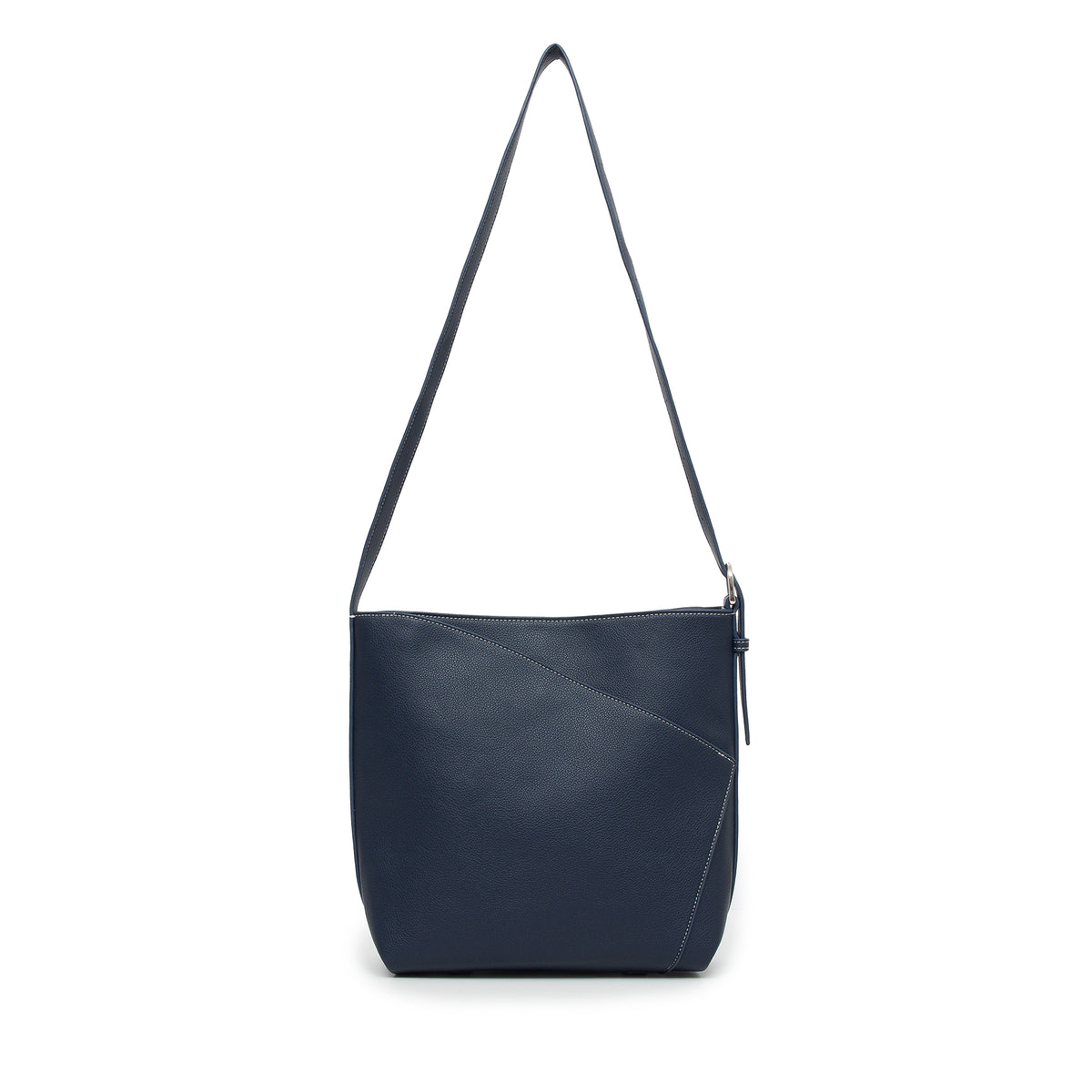 Aryana Navy  Vegan Leather Shoulder & Crossbody Bag