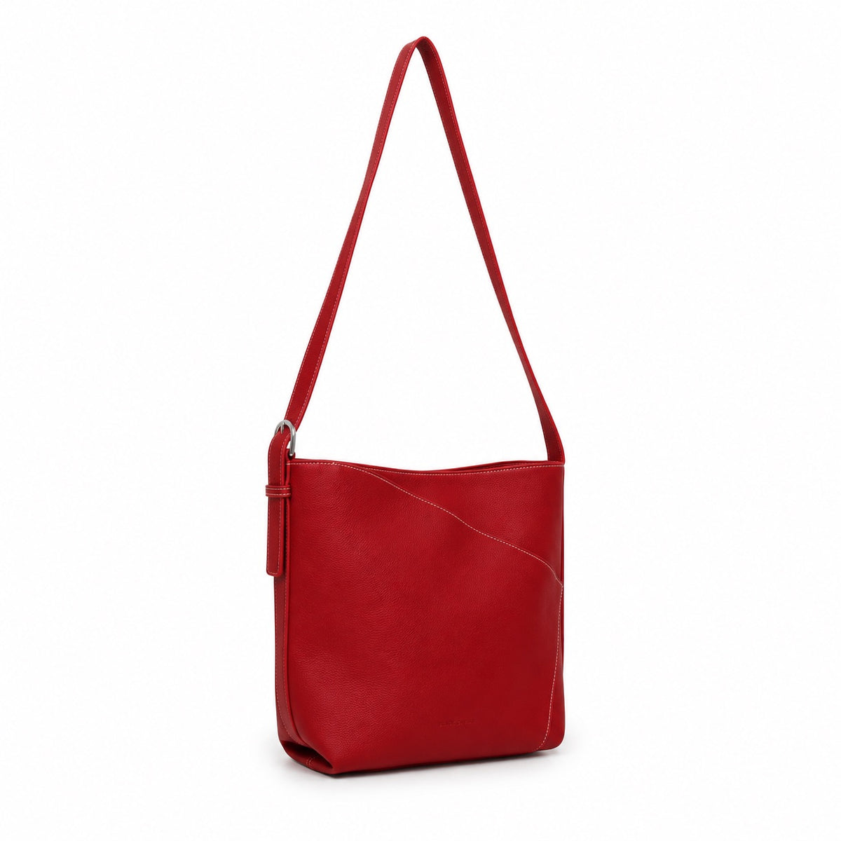 Aryana  Red Vegan Leather Shoulder & Crossbody Bag