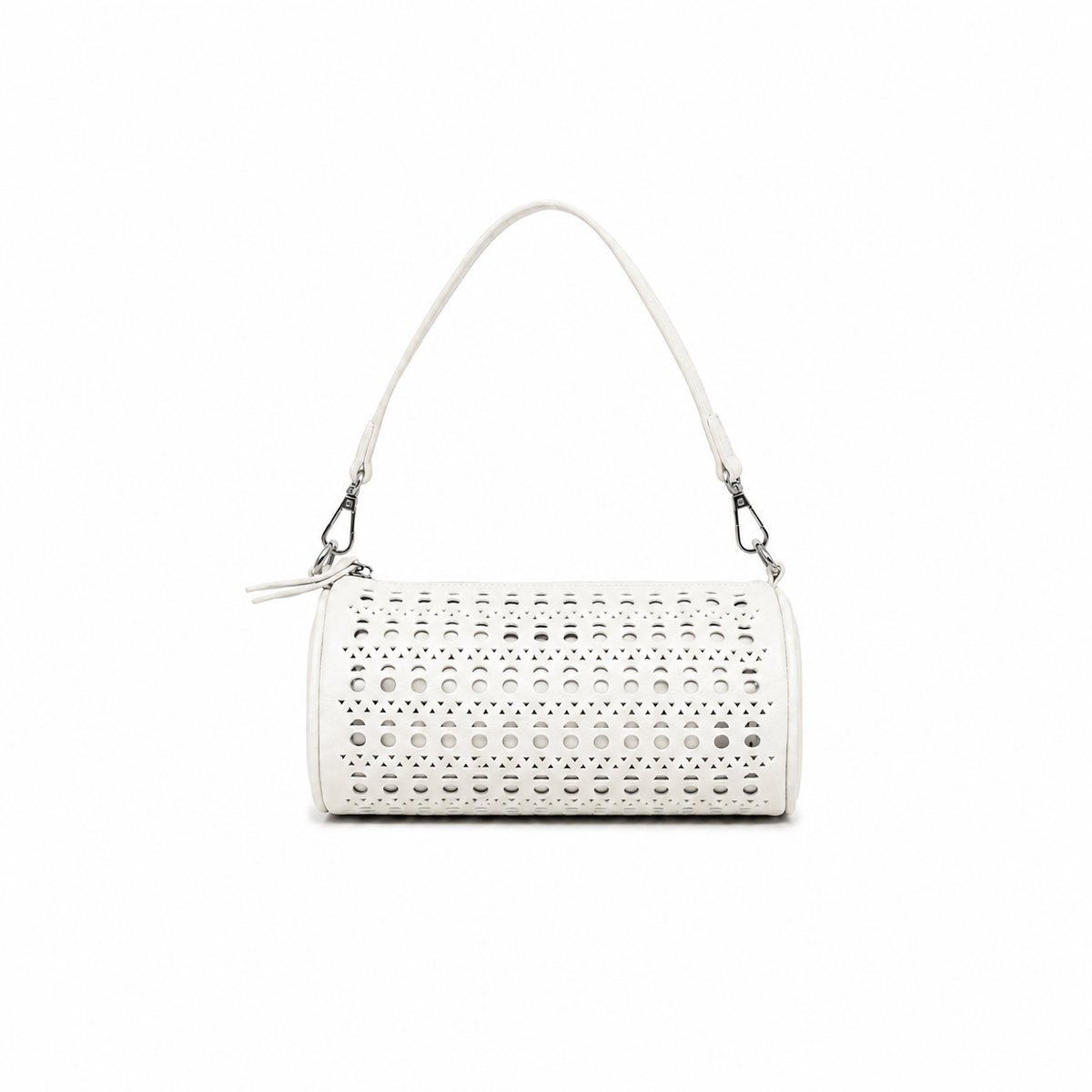 Delilah White Barrel Bag Crossbody Bag
