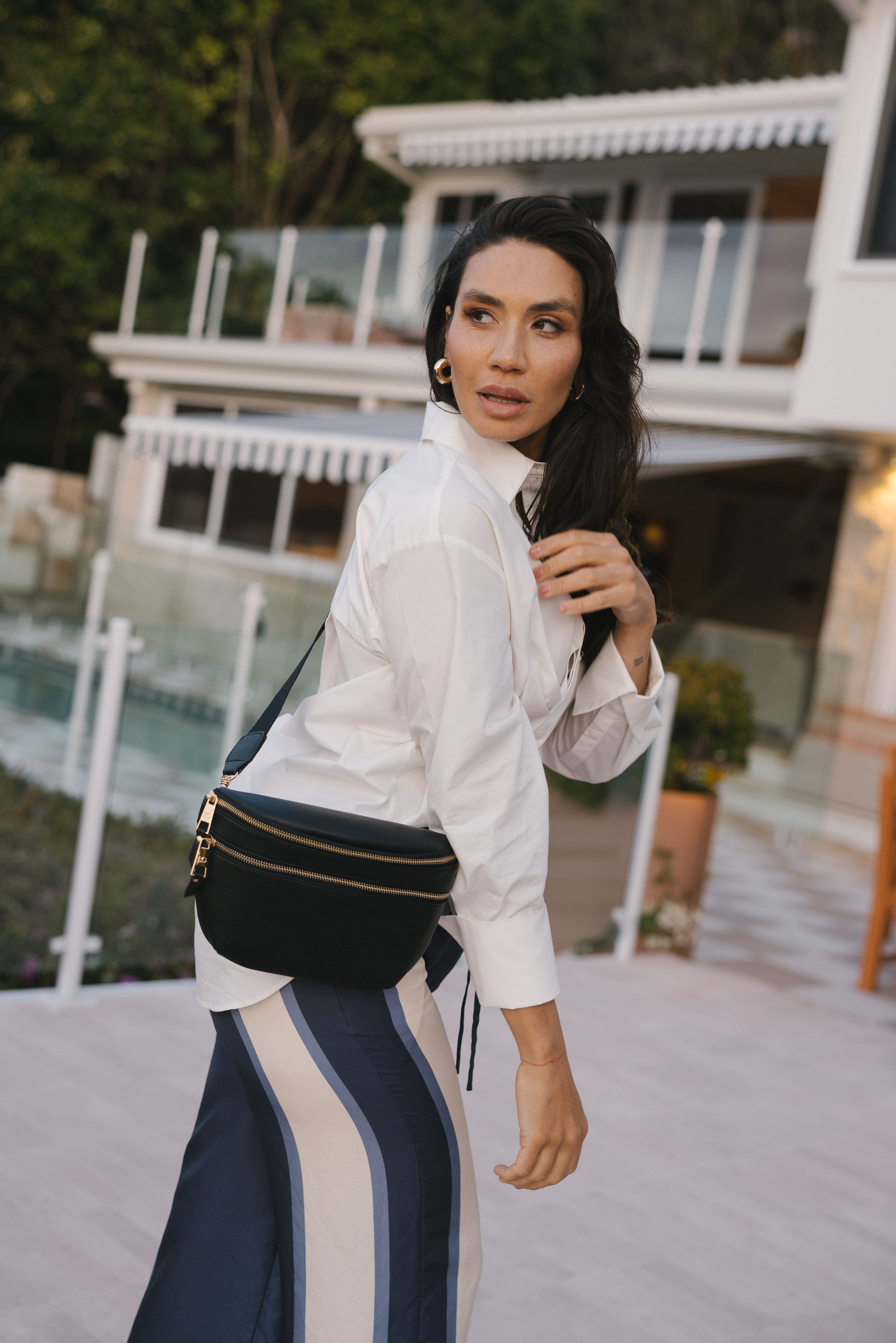 Aerin Black Crossbody 'Sling' Bag