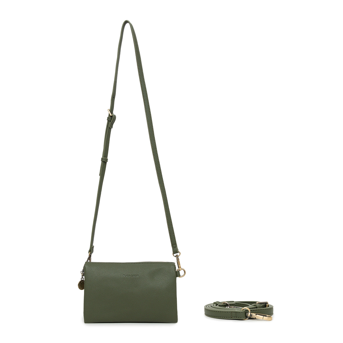 Edie Dark Olive Crossbody Bag