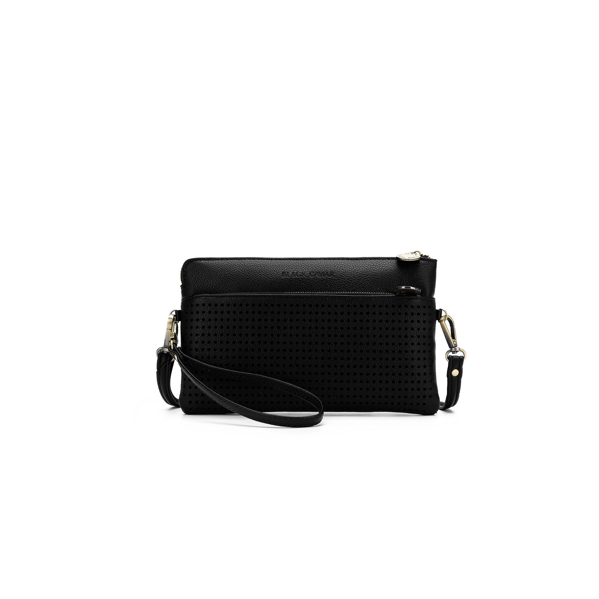 Nina Black Crossbody/Clutch