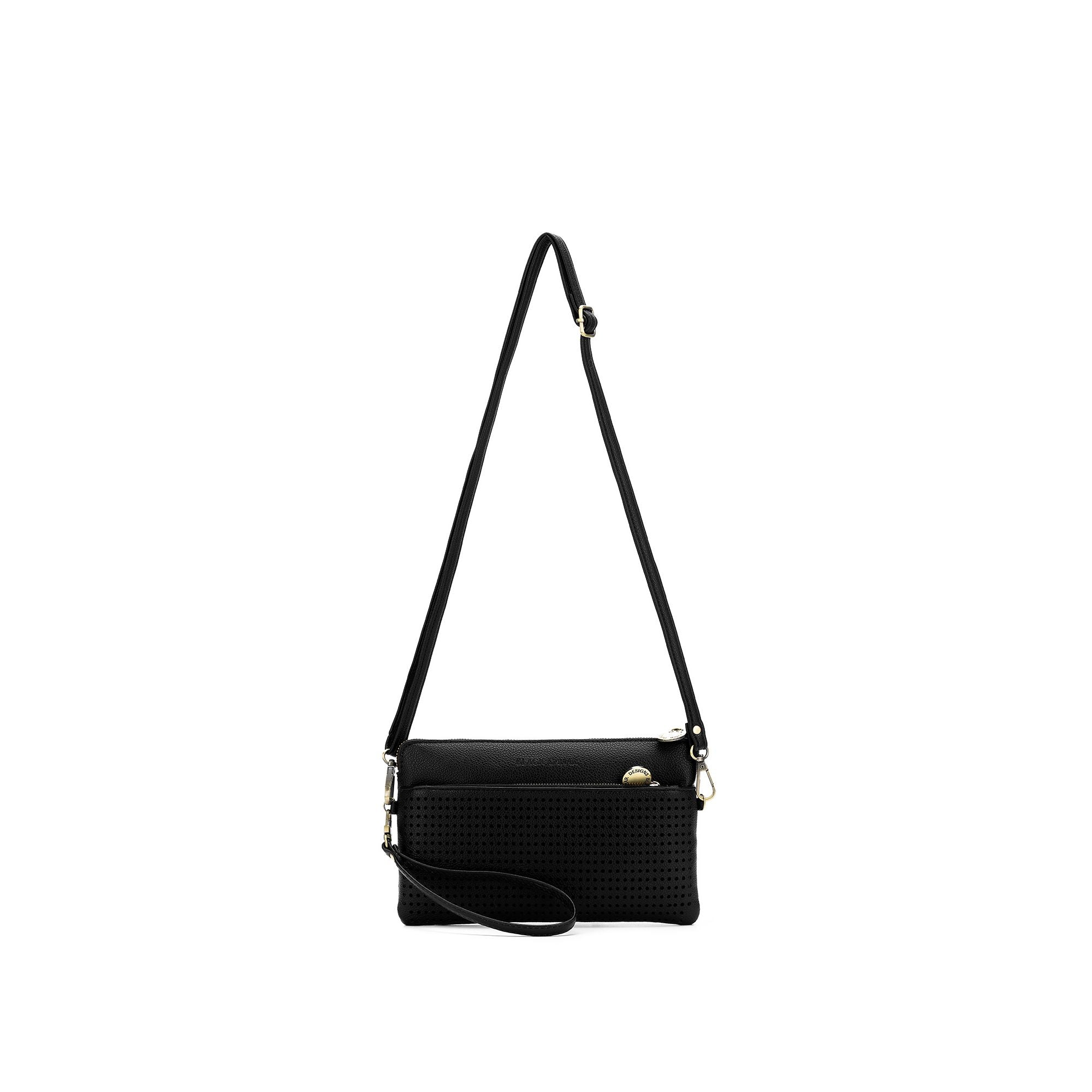 Nina Black Crossbody/Clutch