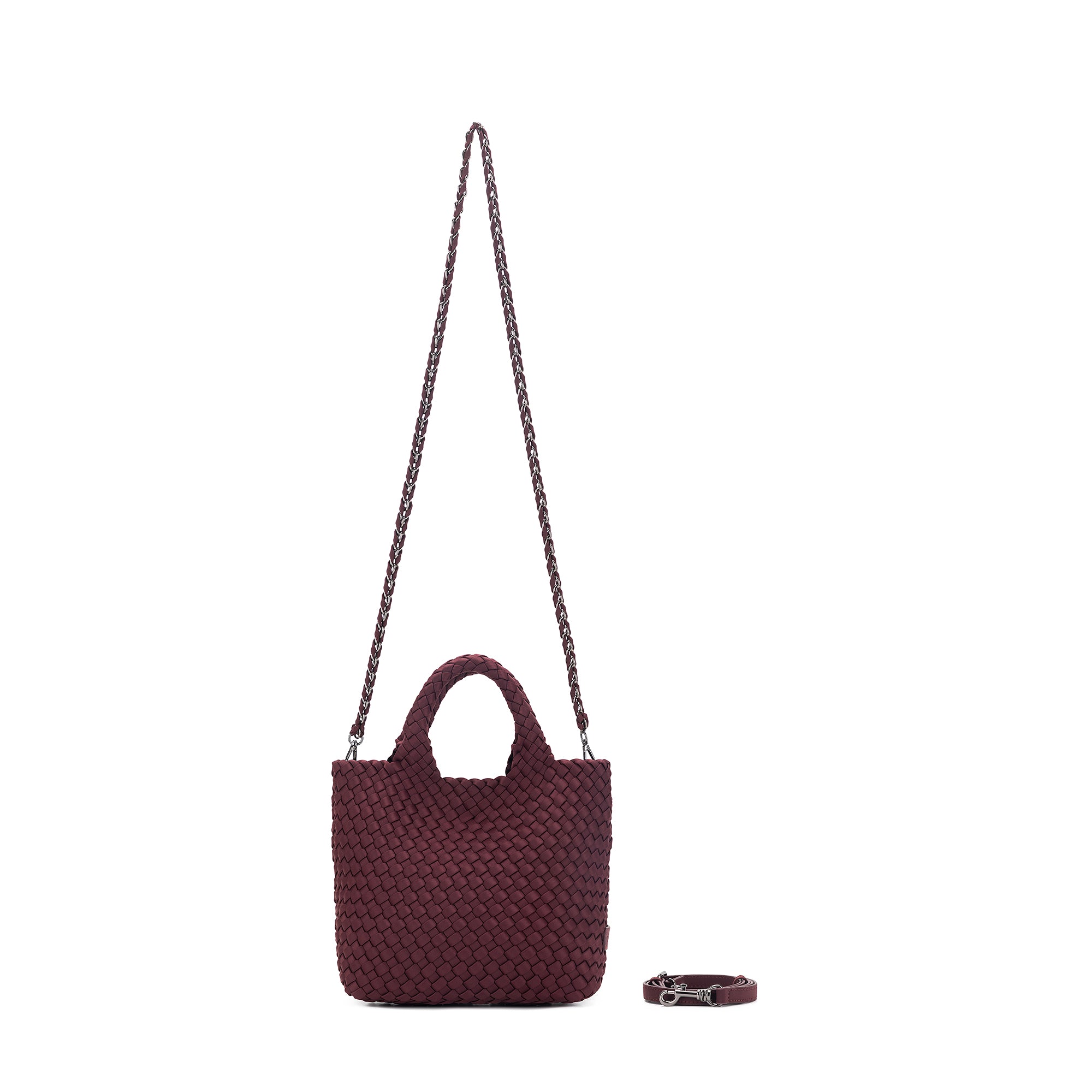 Riviera Burgundy 2 Piece Mini Tote Handbag