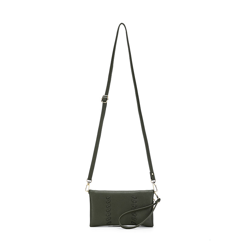 Sky Khaki Crossbody Phone Wallet