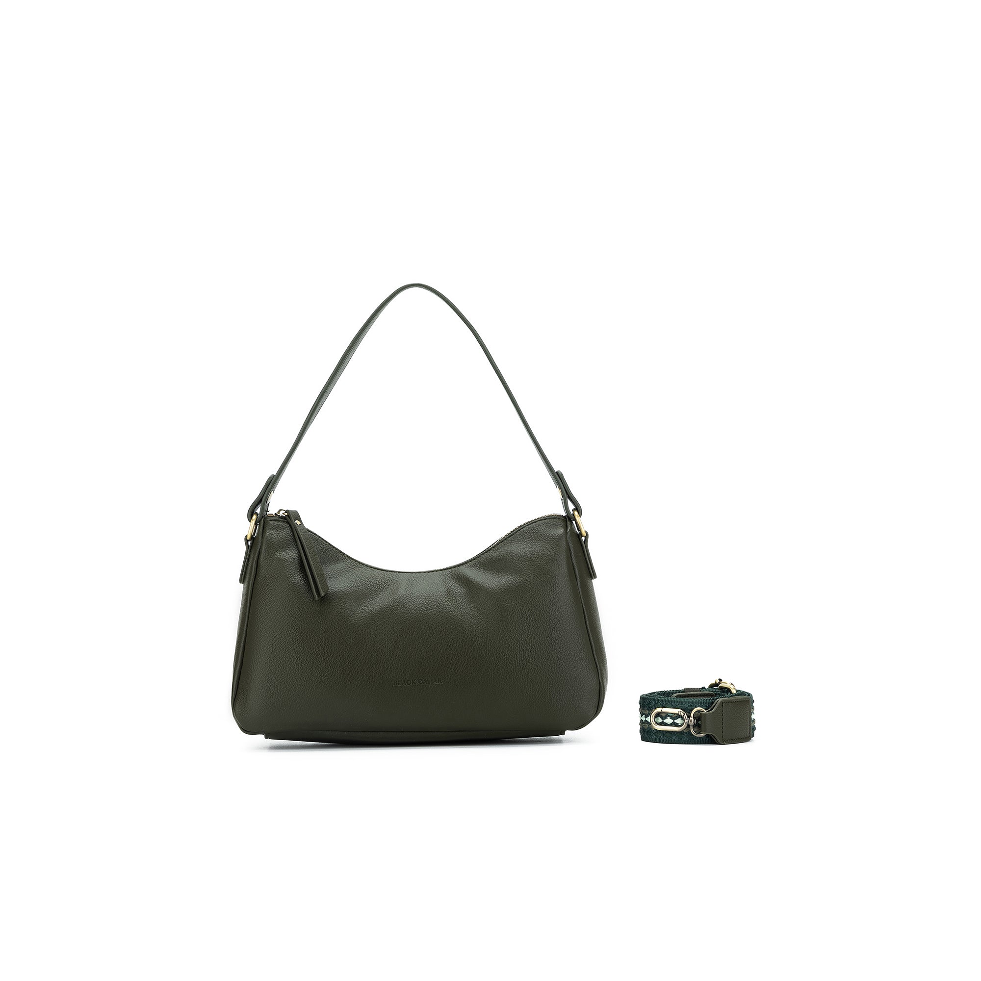 Claudette Dark Olive Shoulder Crossbody Bag