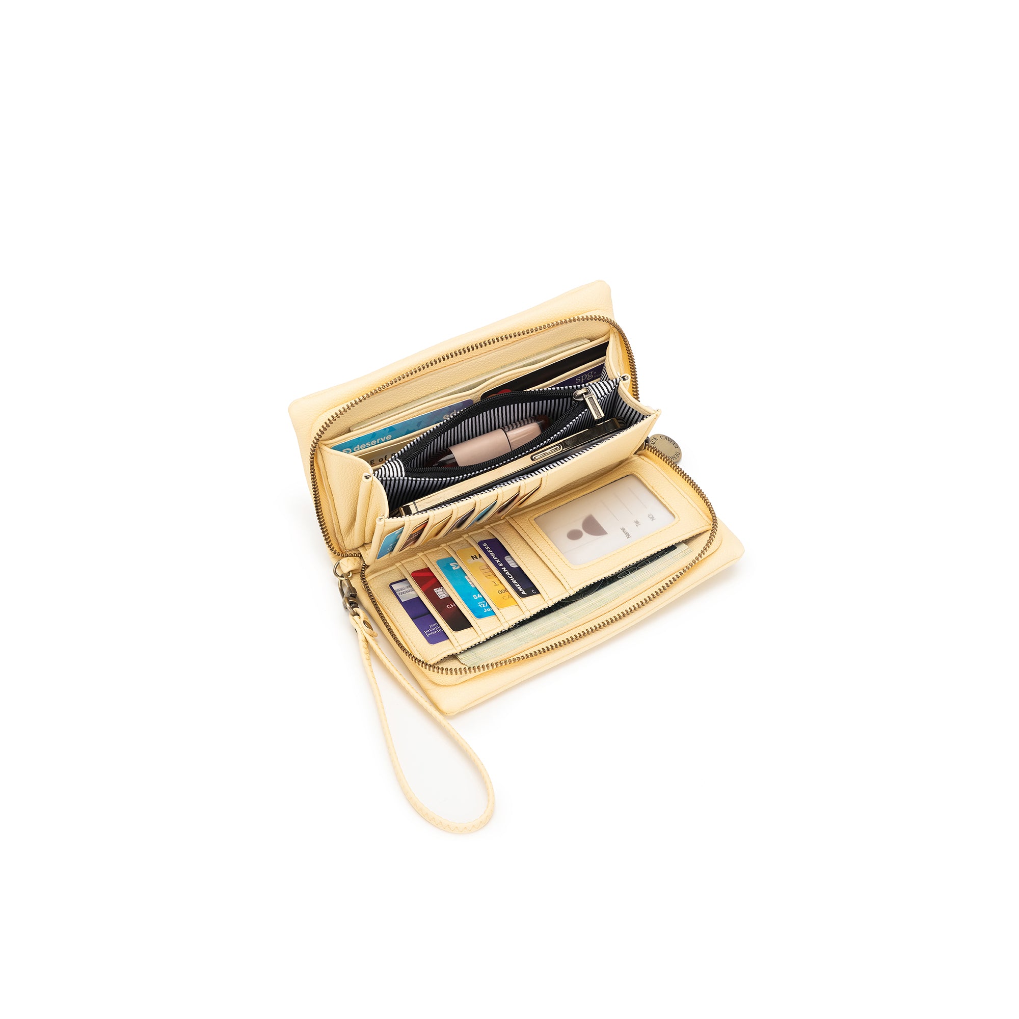 Mavie Yellow Chiffon Crossbody Wallet