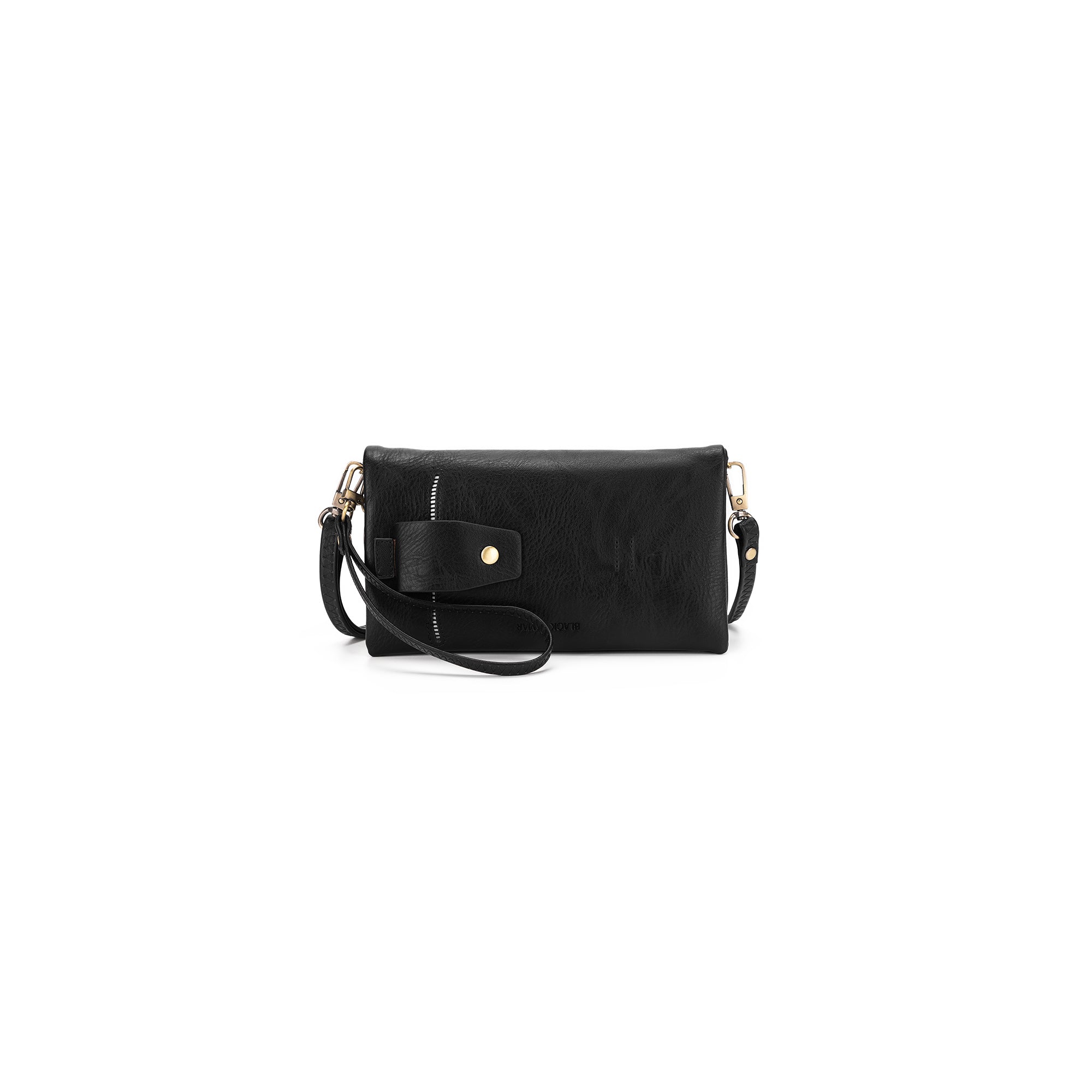 Sky Black Crossbody Phone Wallet