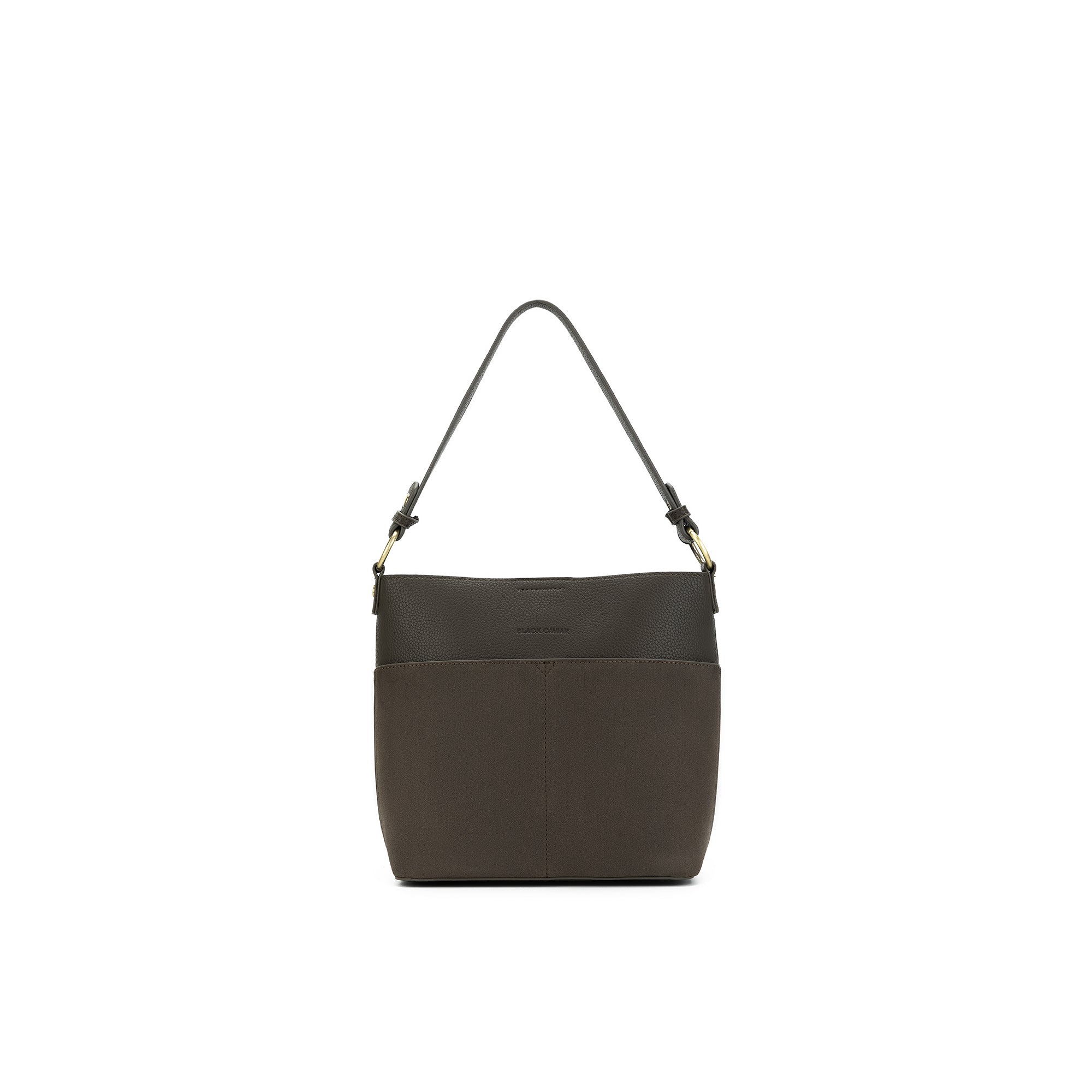 Martina Dark Taupe Bucket / Crossbody Bag