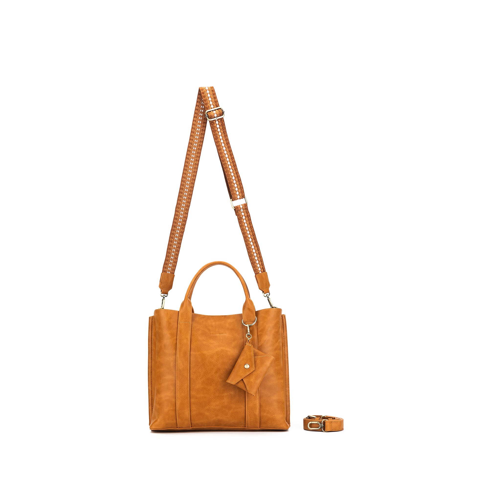 Margaux Tan 2 Piece Laptop Top Handle Bag