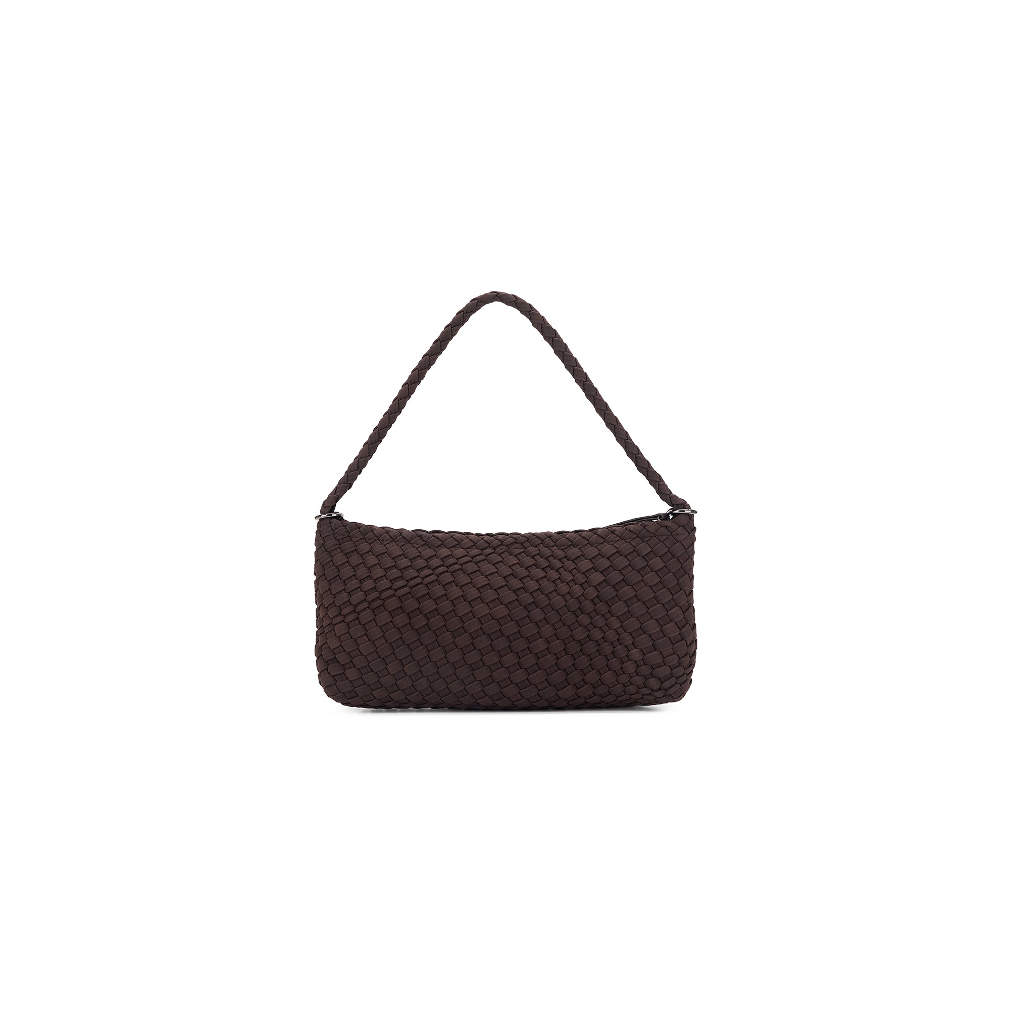 Nolita Chocolate 2 Piece Eastwest Woven Suedette Handbag