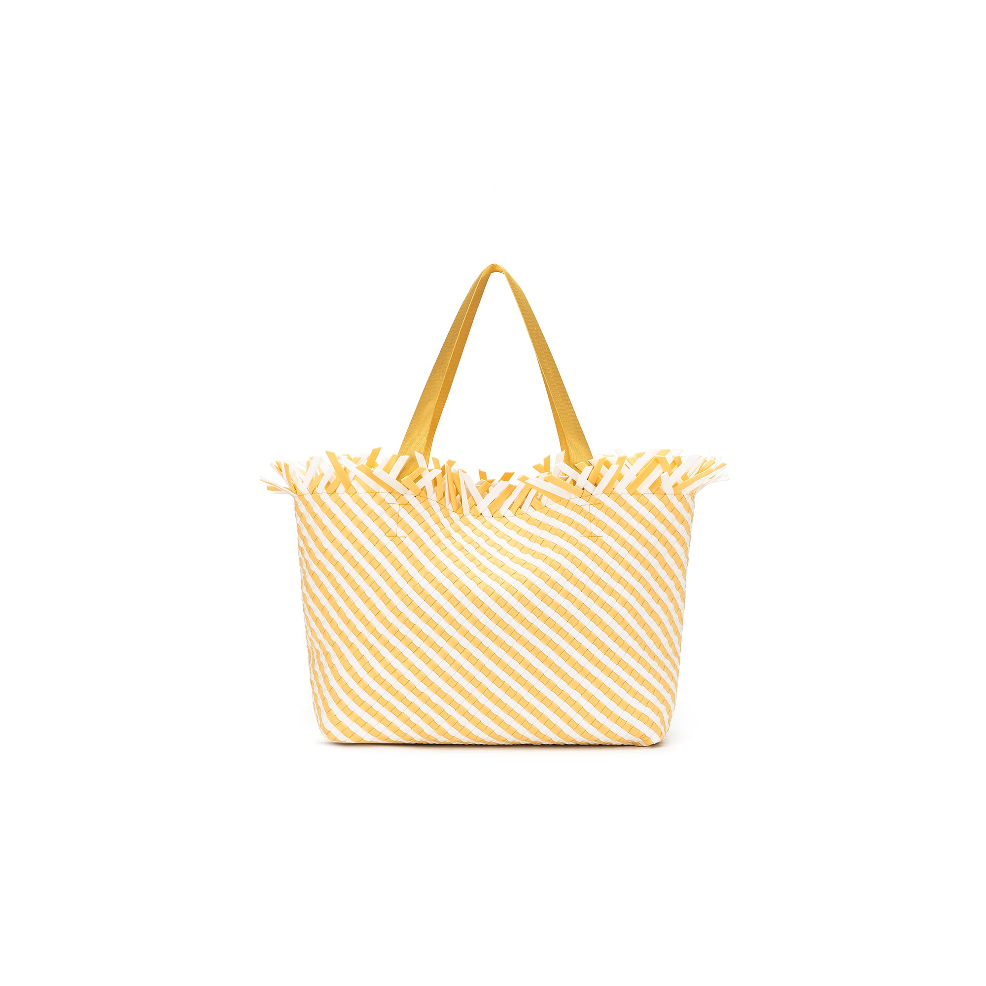 Bahama Yellow Large 2 Piece Woven Tote