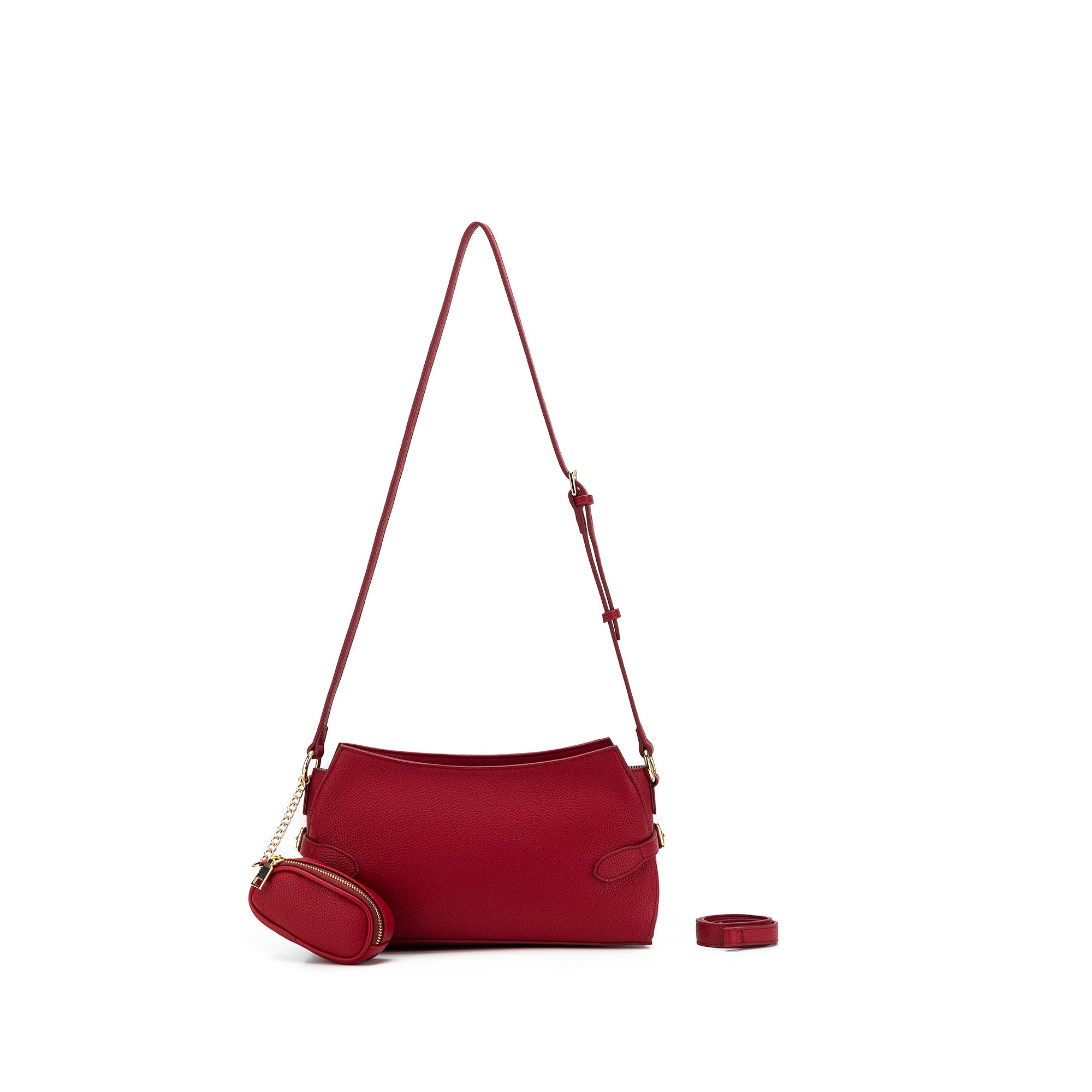 Messina Scarlet Red East West Shoulder Bag