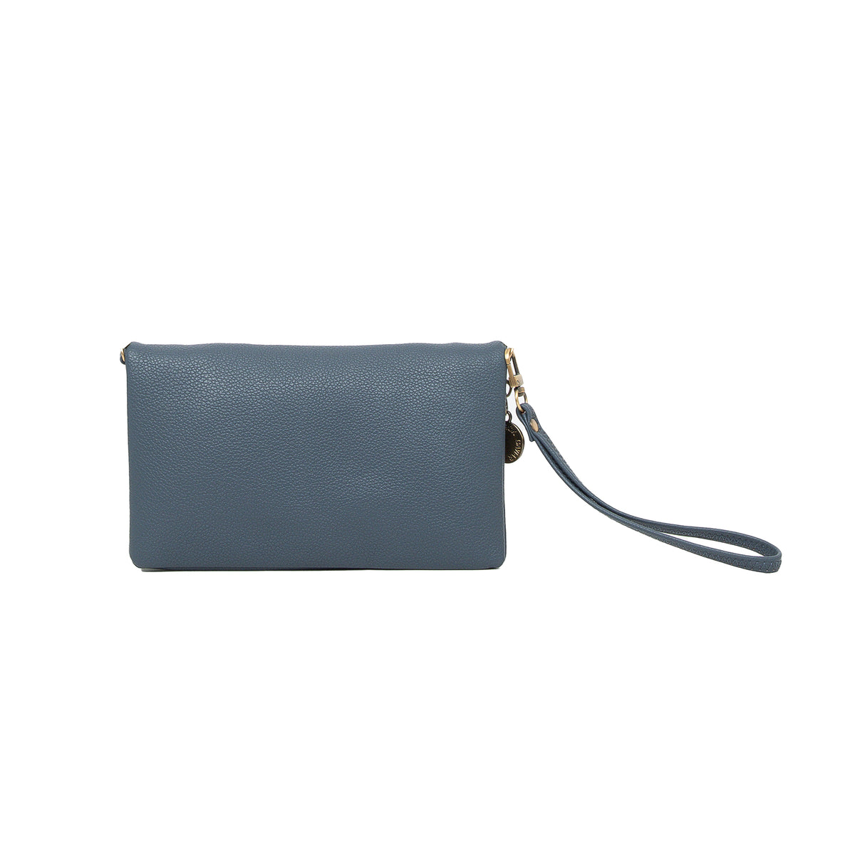 Mavie Gunmetal Blue Crossbody Wallet
