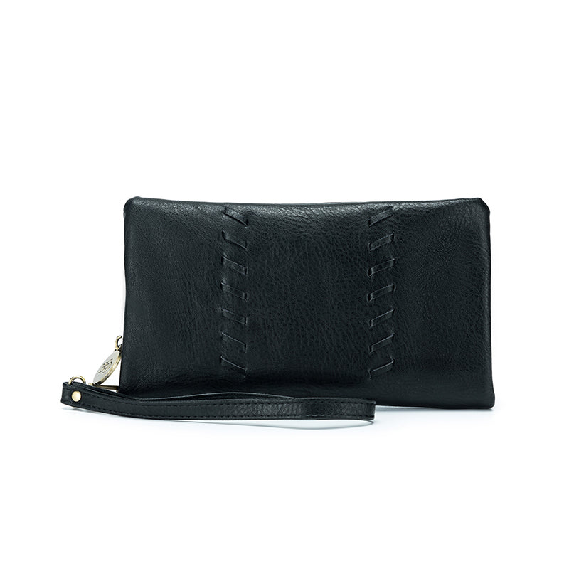 Sky Black Crossbody Wallet