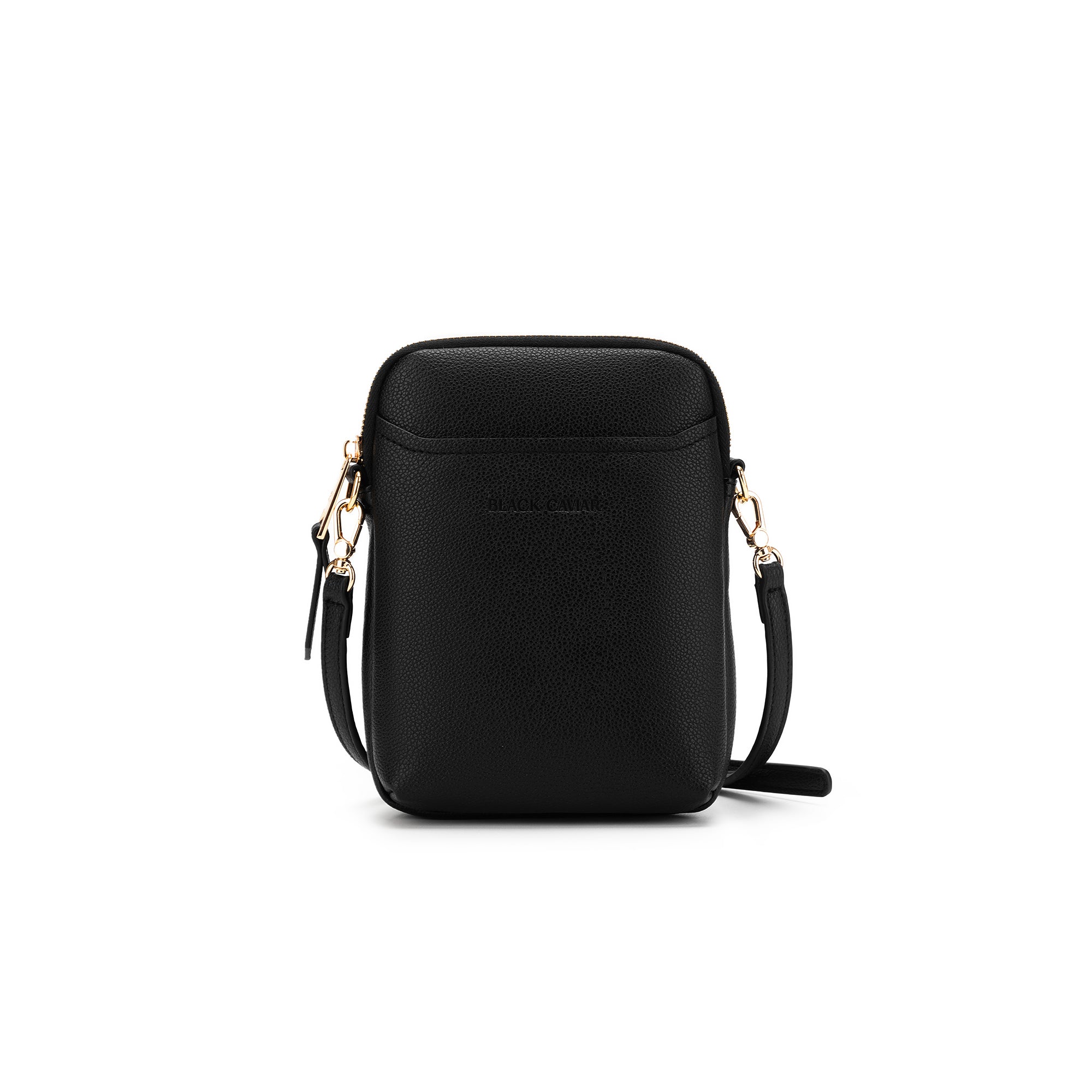 Mika Black Passport Phone Crossbody