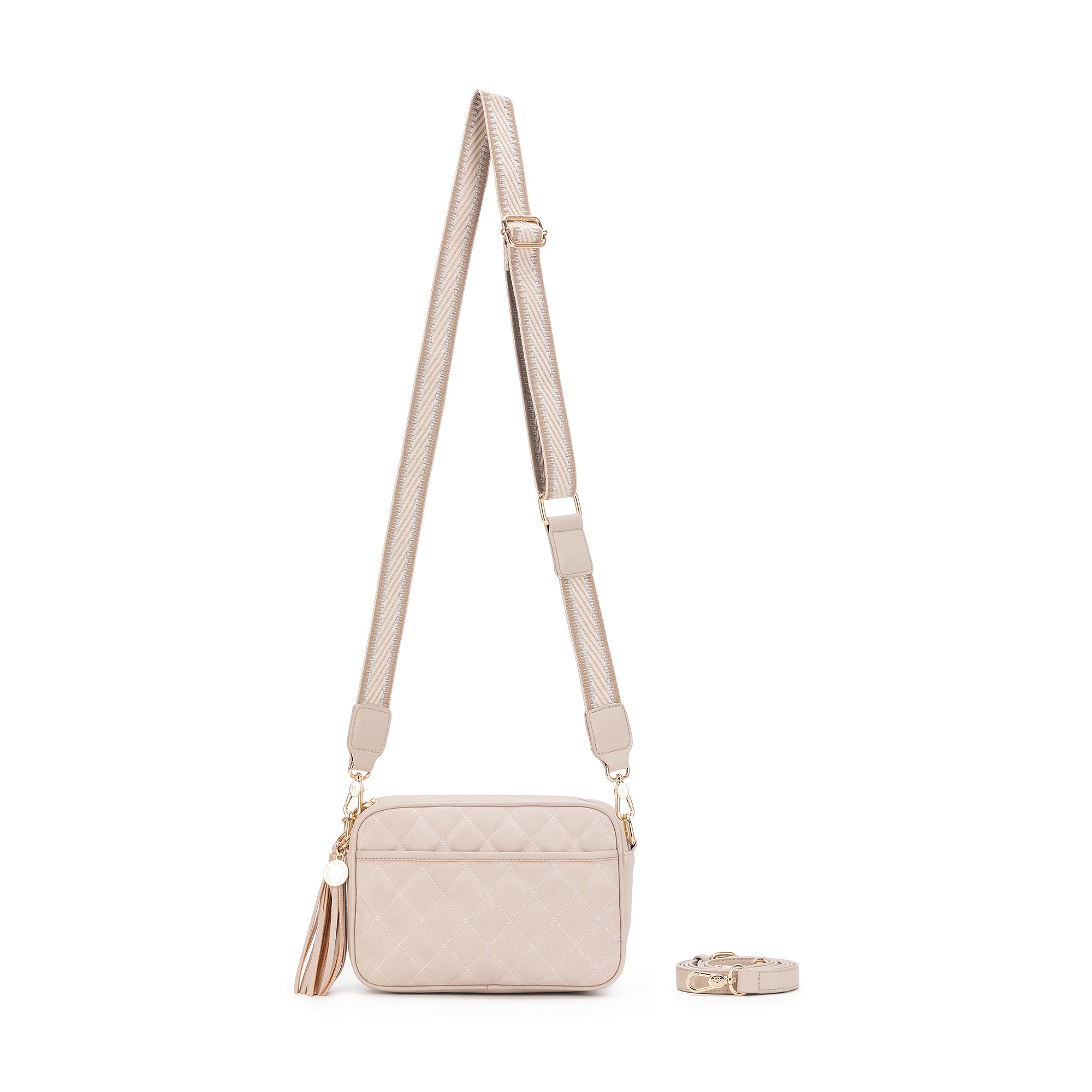 Maxine Oatmeal Crossbody Bag