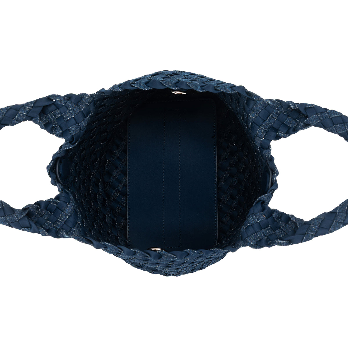 Jeannie Handwoven Neoprene & Denim Tote Set