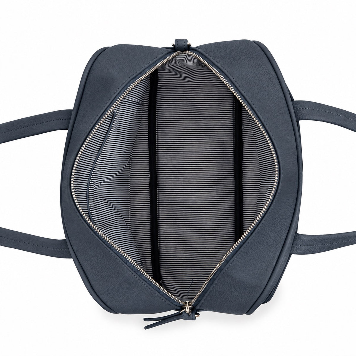 Angelique Gunmetal Blue 2 Piece Bowler Handbag
