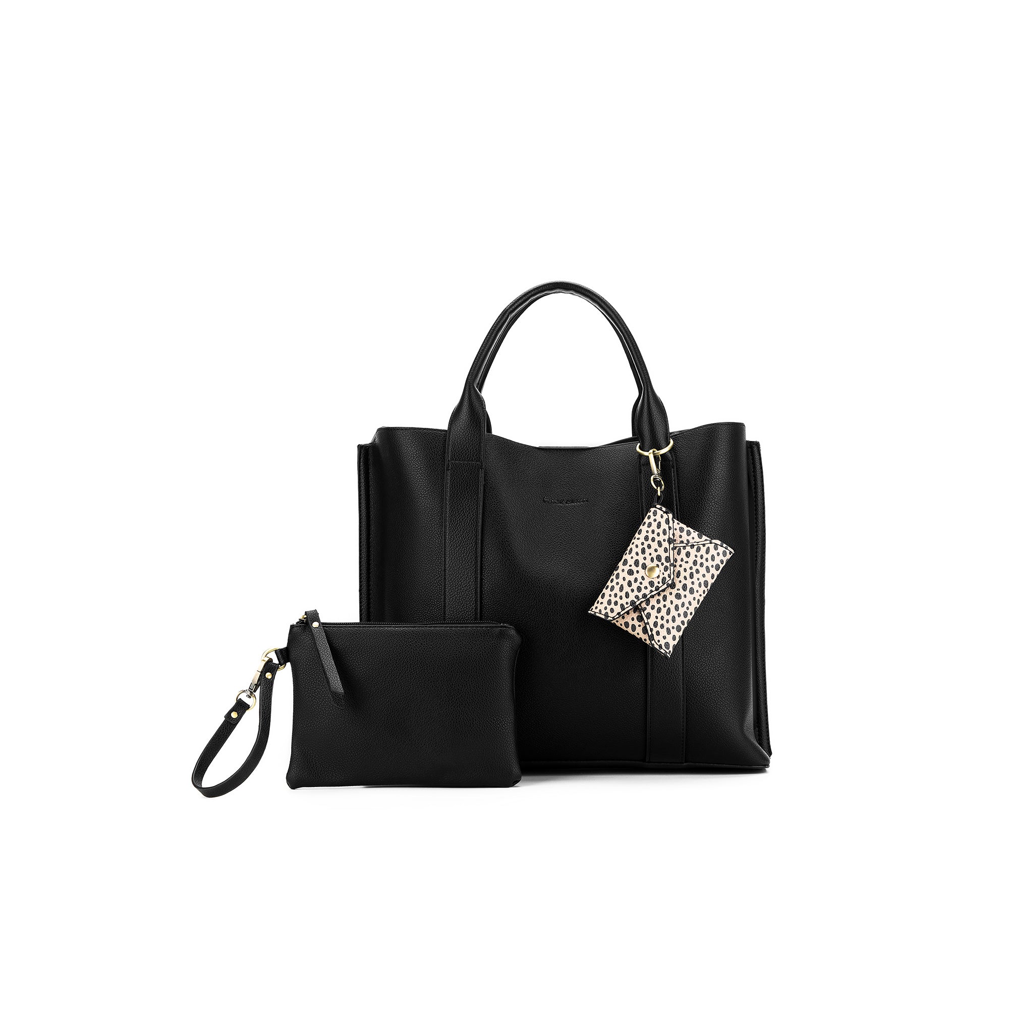 Margaux Black 2 Piece Laptop Top Handle Bag