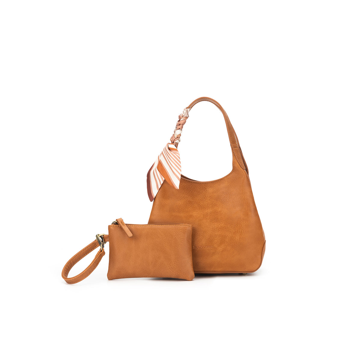 Mini Dune Tan 2 Piece Vegan Leather Top Handle Handbag