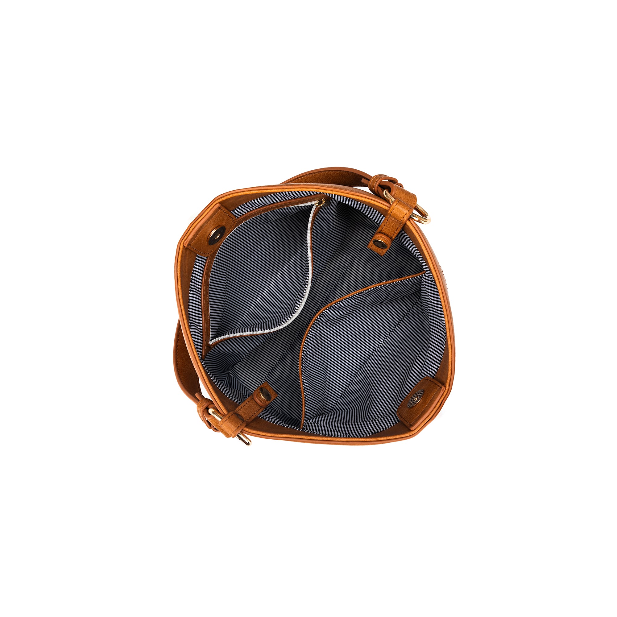 Melody Tan 2 Piece Shoulder Crossbody Bag