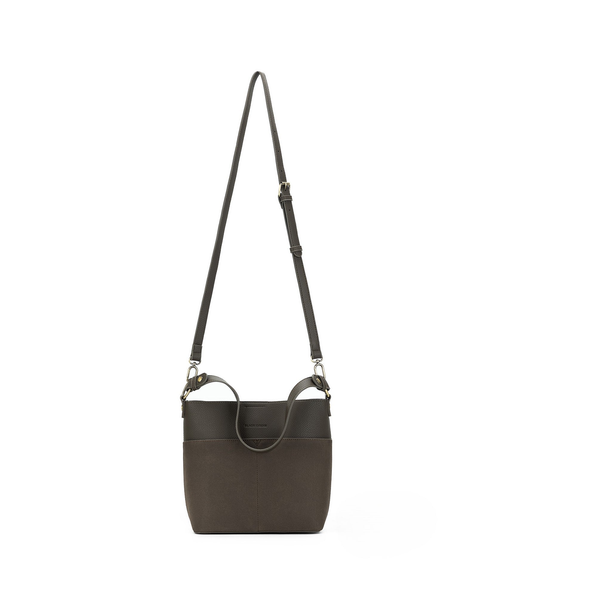 Martina Dark Taupe Bucket / Crossbody Bag