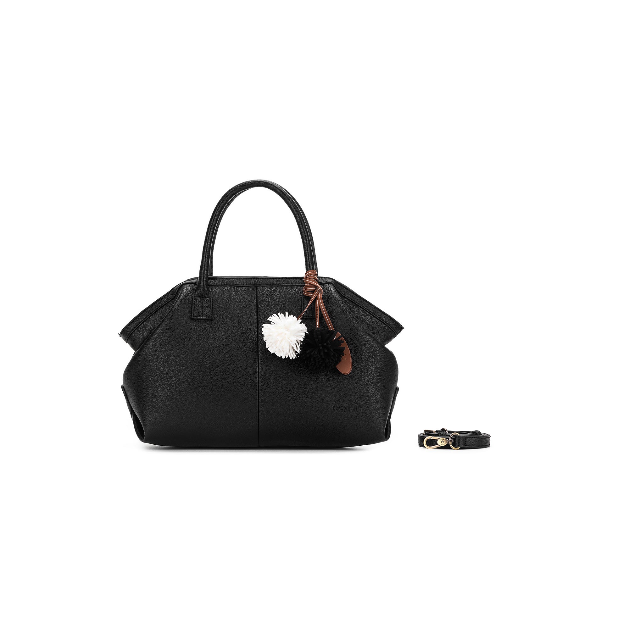 Camryn Black 3 Piece Bowler Bag