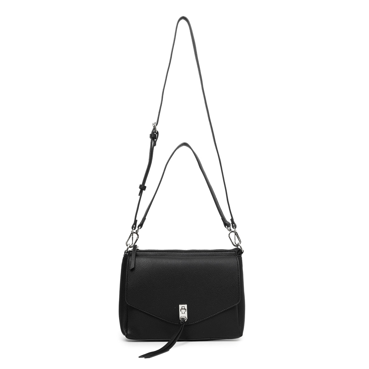 Becky Black Shoulder & Crossbody Bag | Soft Premium PU