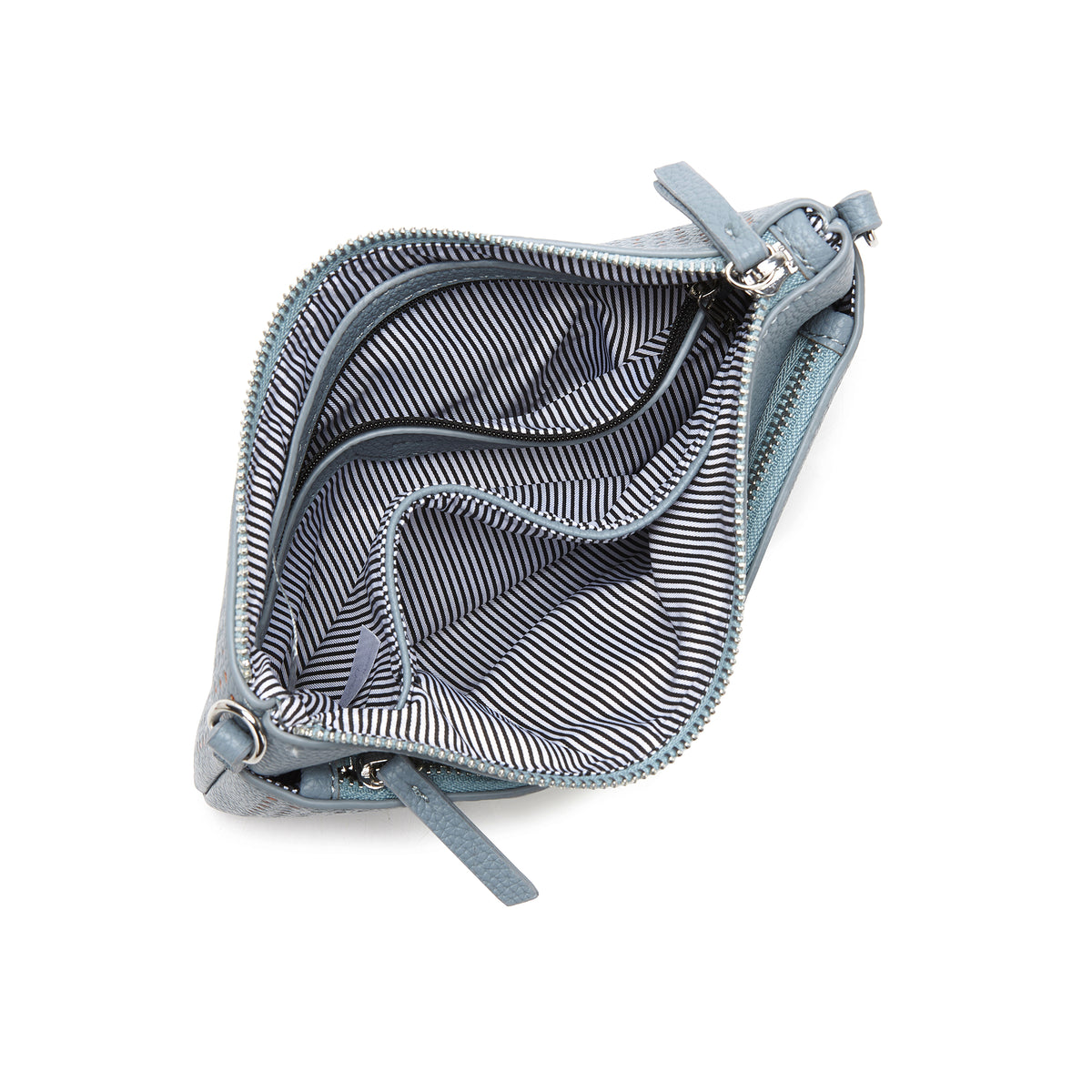 Milla Ocean Blue Vegan Leather Crossbody & Clutch Bag