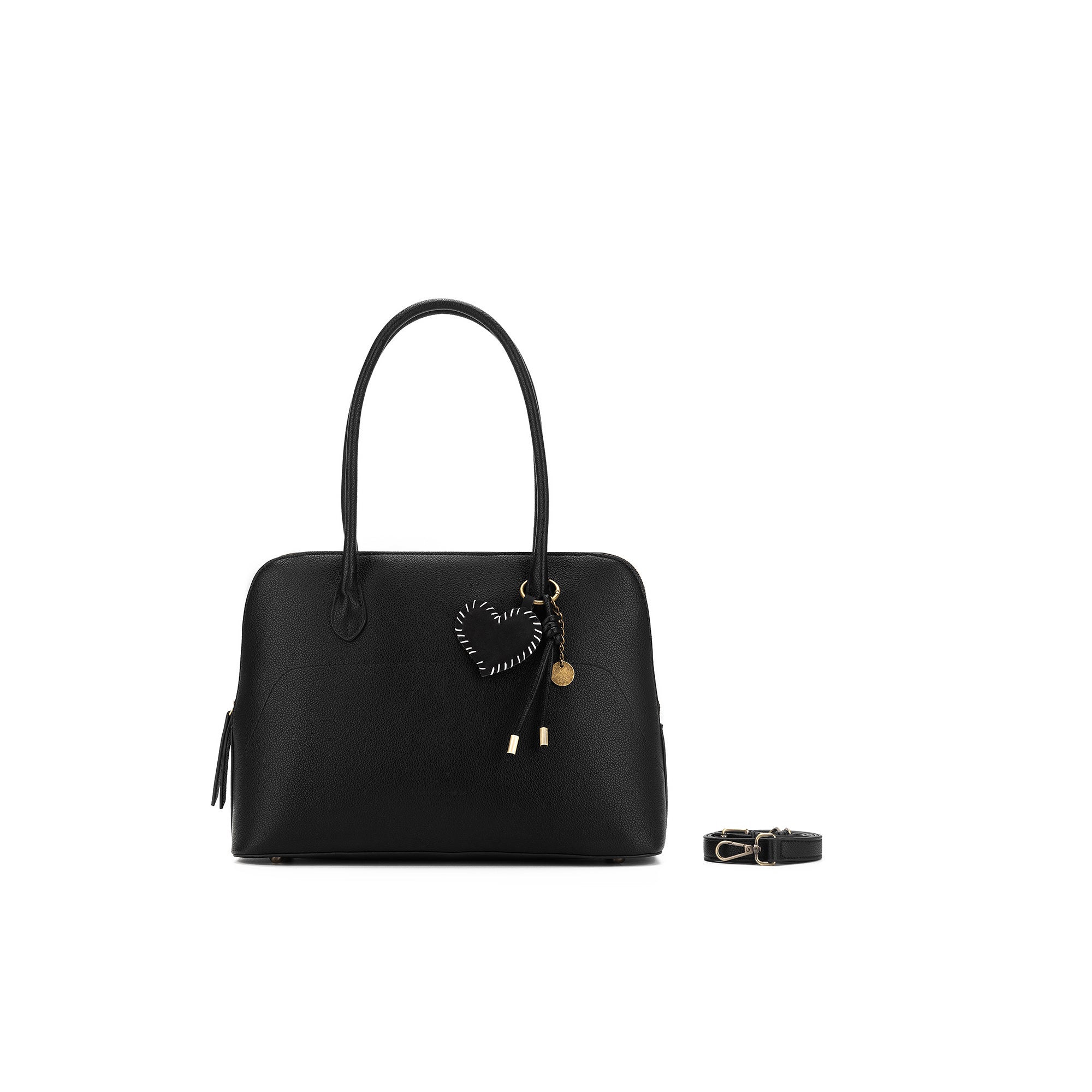 Francesca Black 3 Piece Handbag