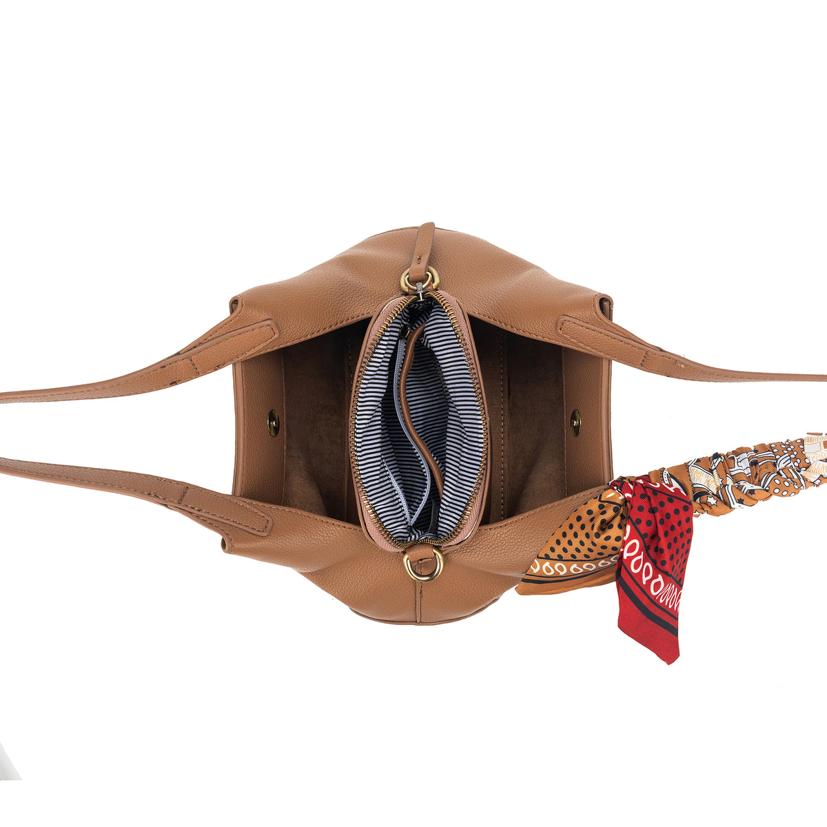 Mini Dune Mocha Vegan Leather Top Handle Handbag
