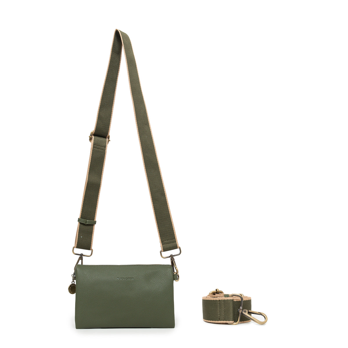 Edie Dark Olive Crossbody Bag