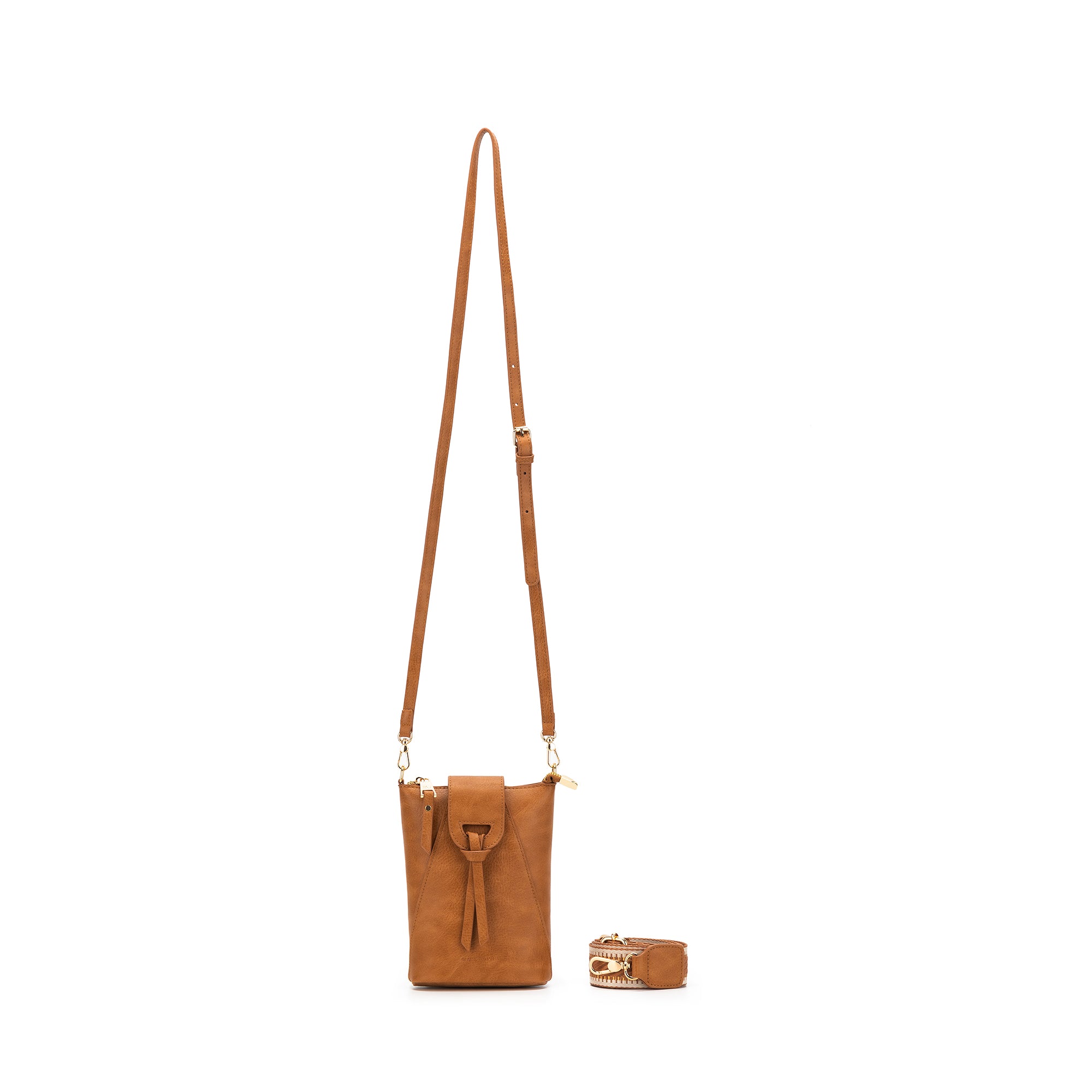 Lainey Tan Phone Crossbody Bag
