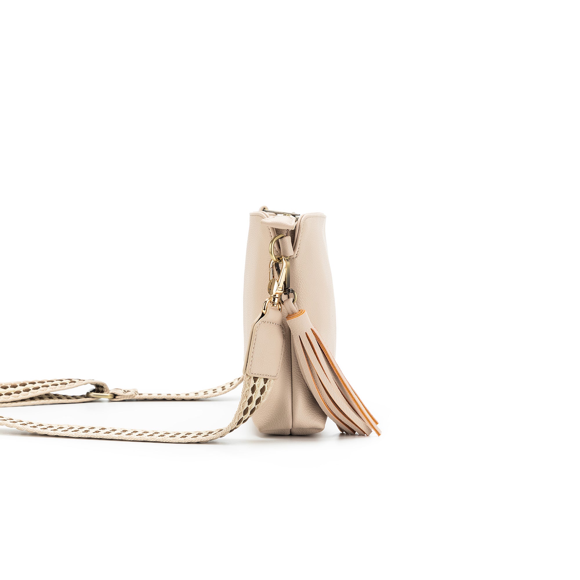 Maggie Oatmeal 3 Compartment Crossbody Bag