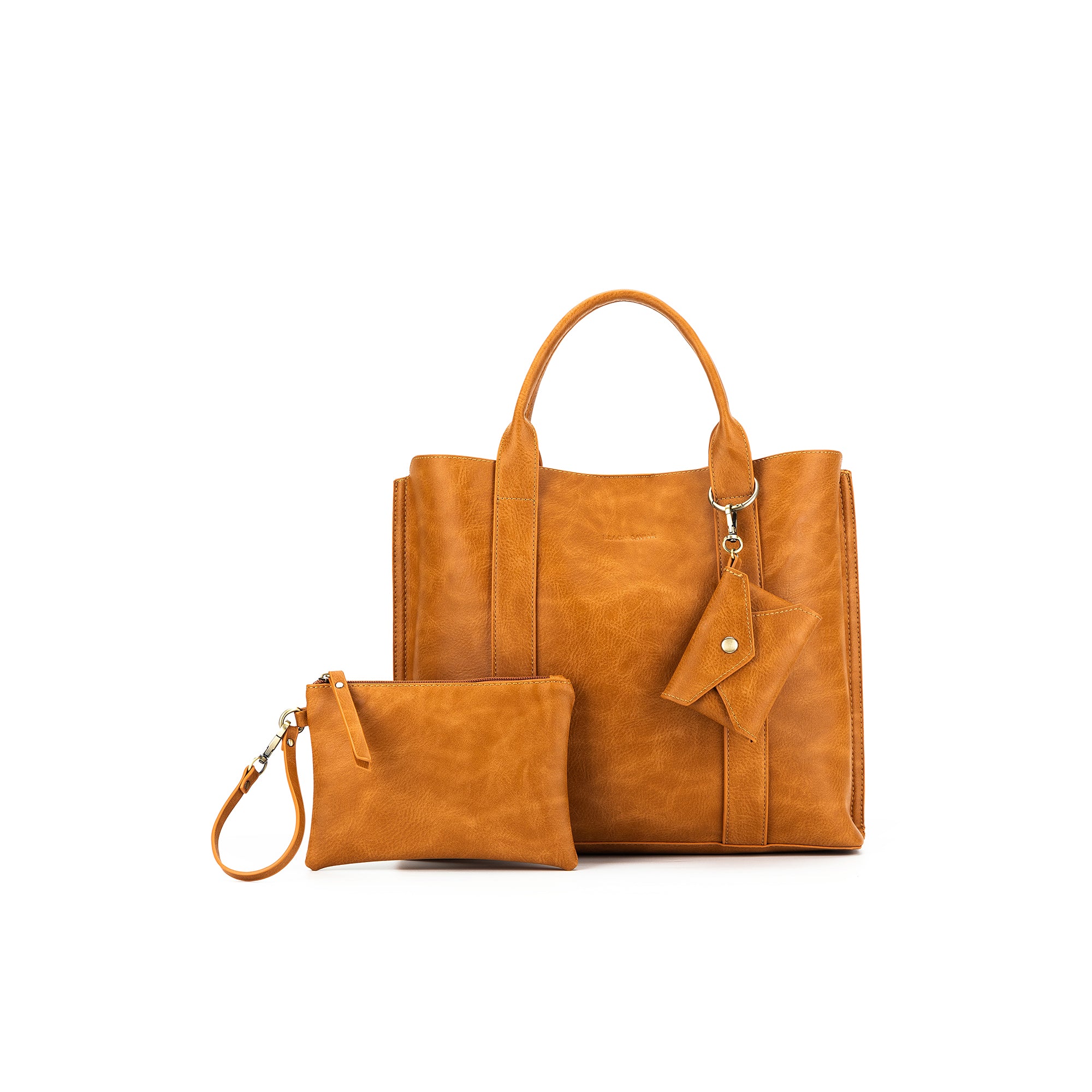 Margaux Tan 2 Piece Laptop Top Handle Bag