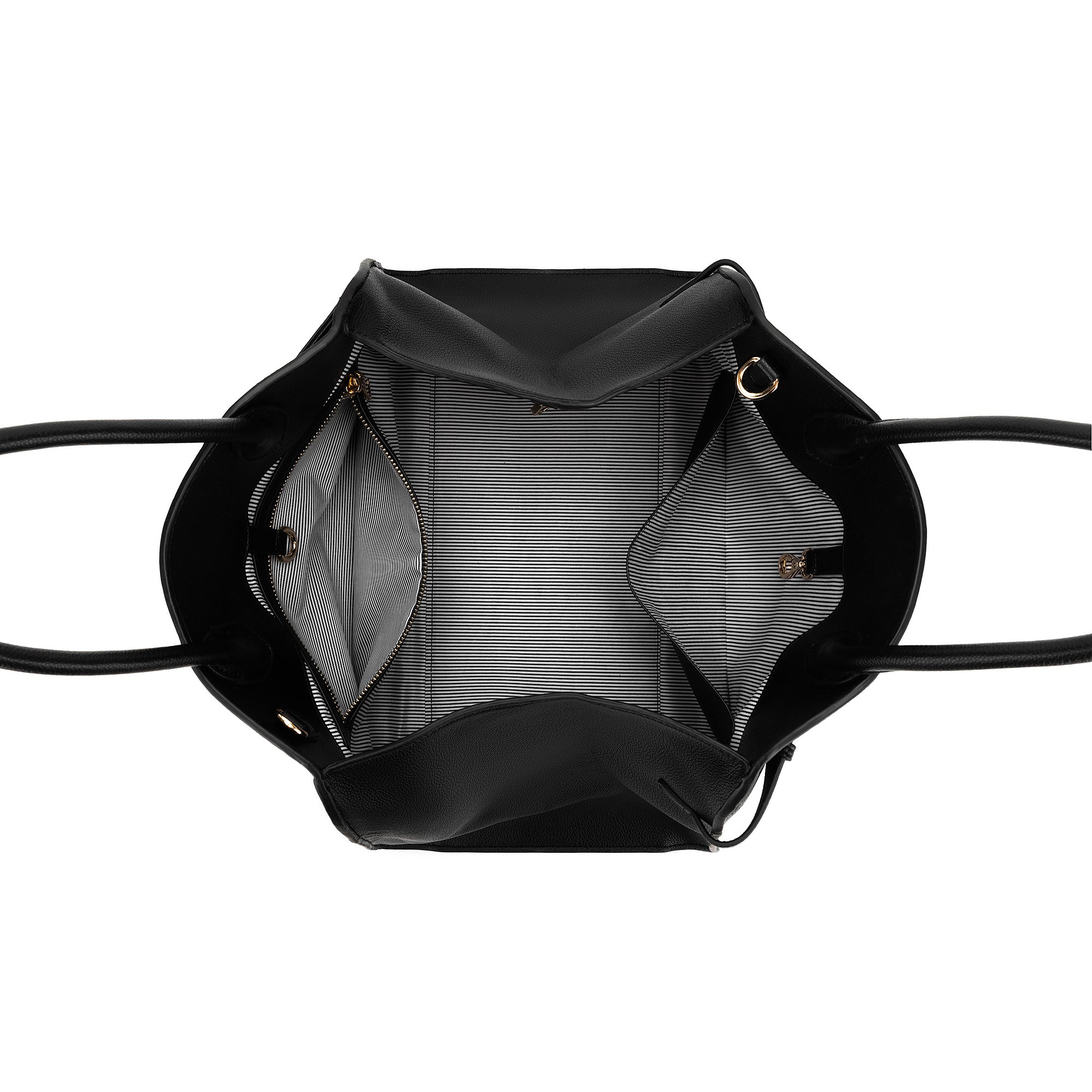 Jodee Black 3 Piece Handbag Tote
