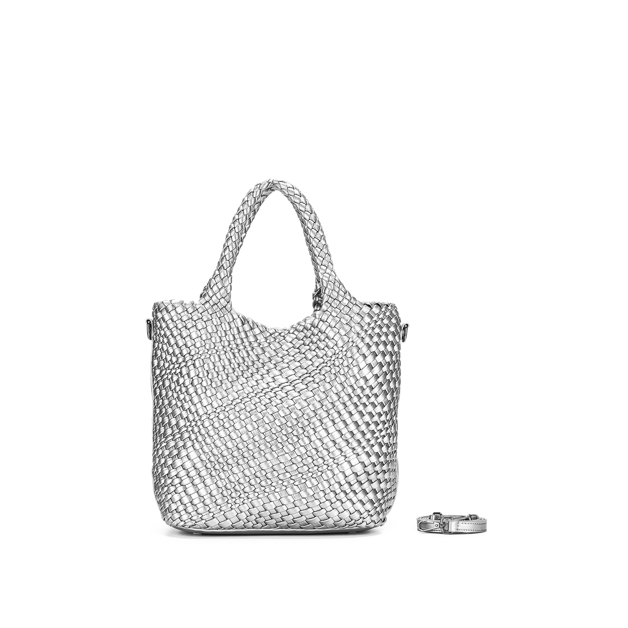 Amali Pewter 2 Piece Handbag Set