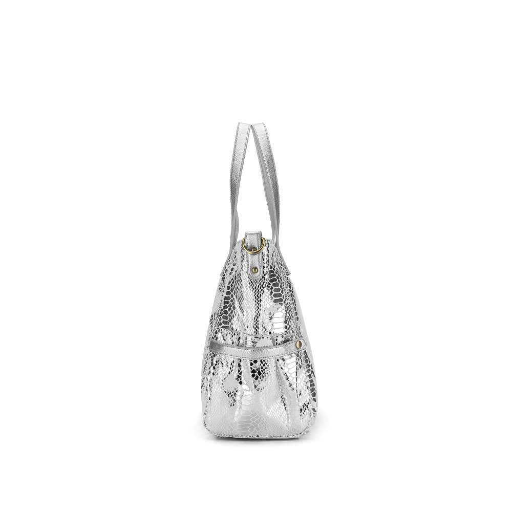 Natalia Silver 2 Piece Handbag Set