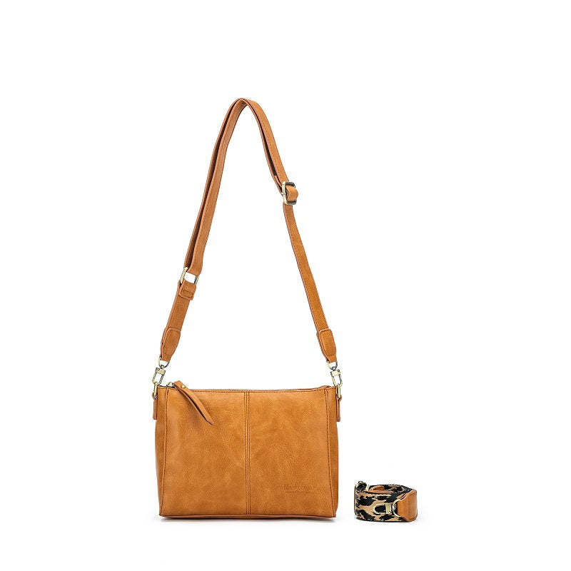 Aspen Tan Crossbody Bag