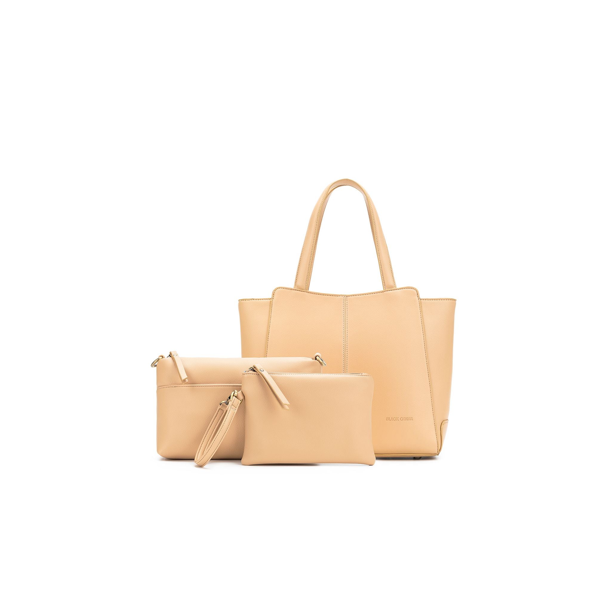 Penelope Sand 3 Piece Handbag Set