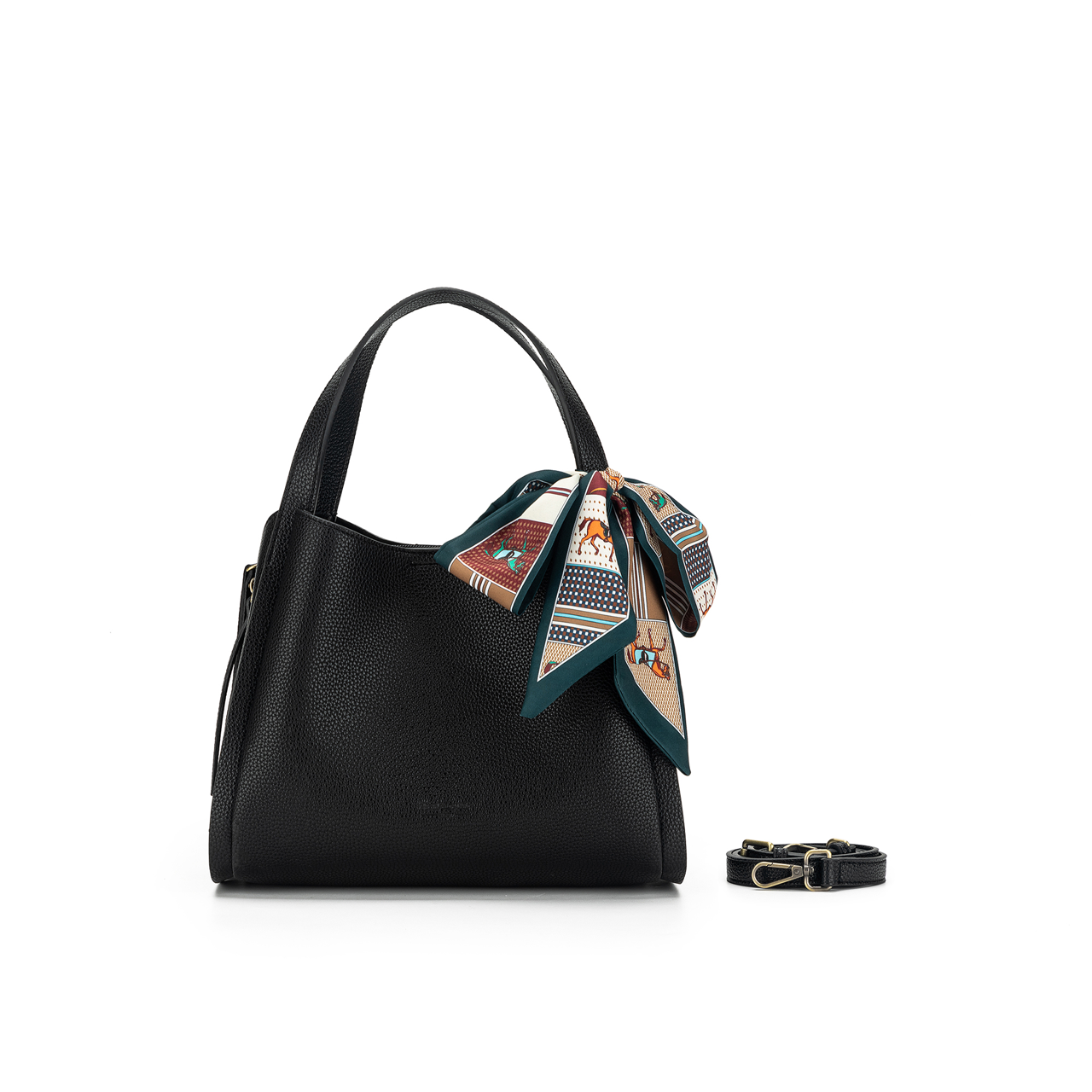 Astrid Black  2 Piece Handbag