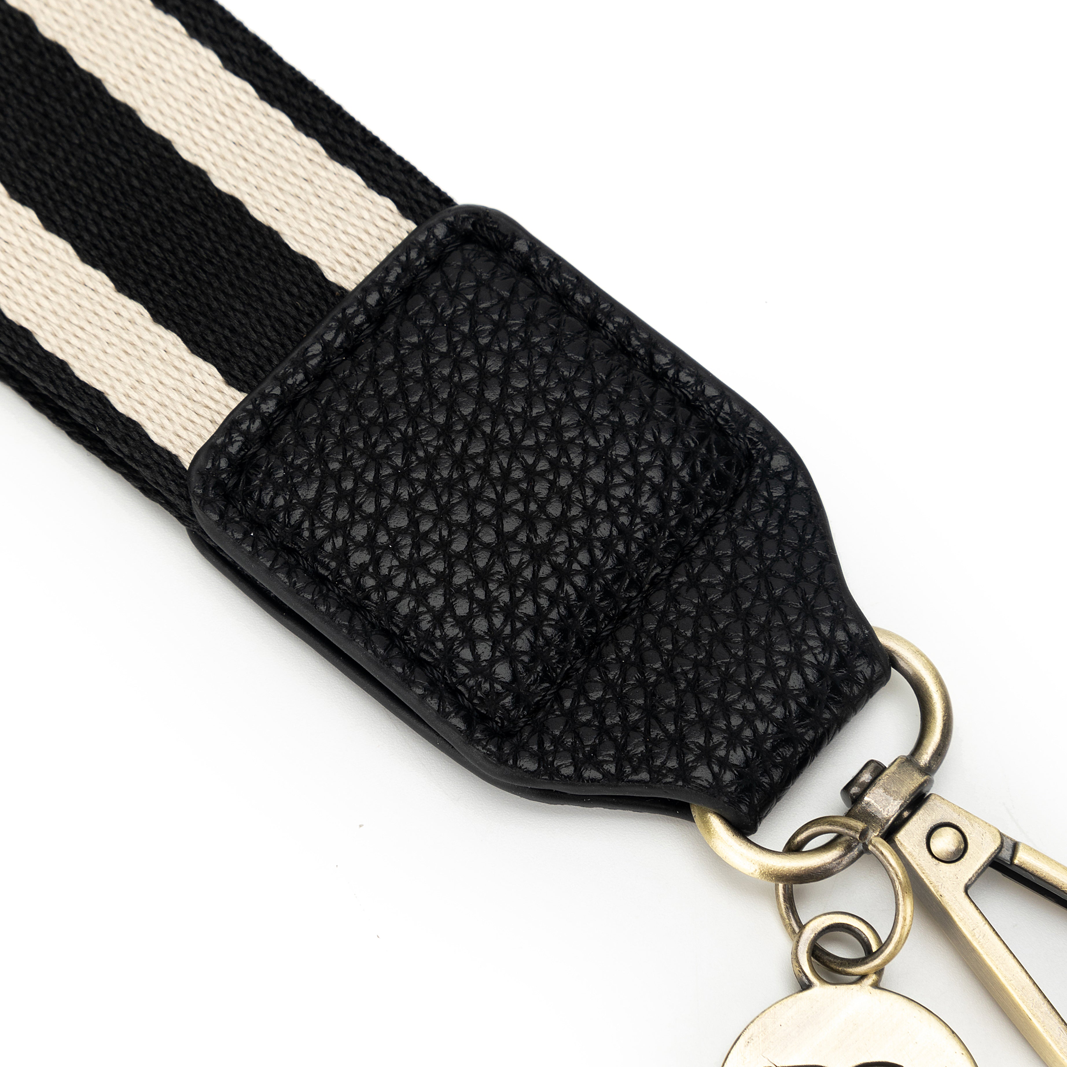 Bee Strap Wristlet - Black & White