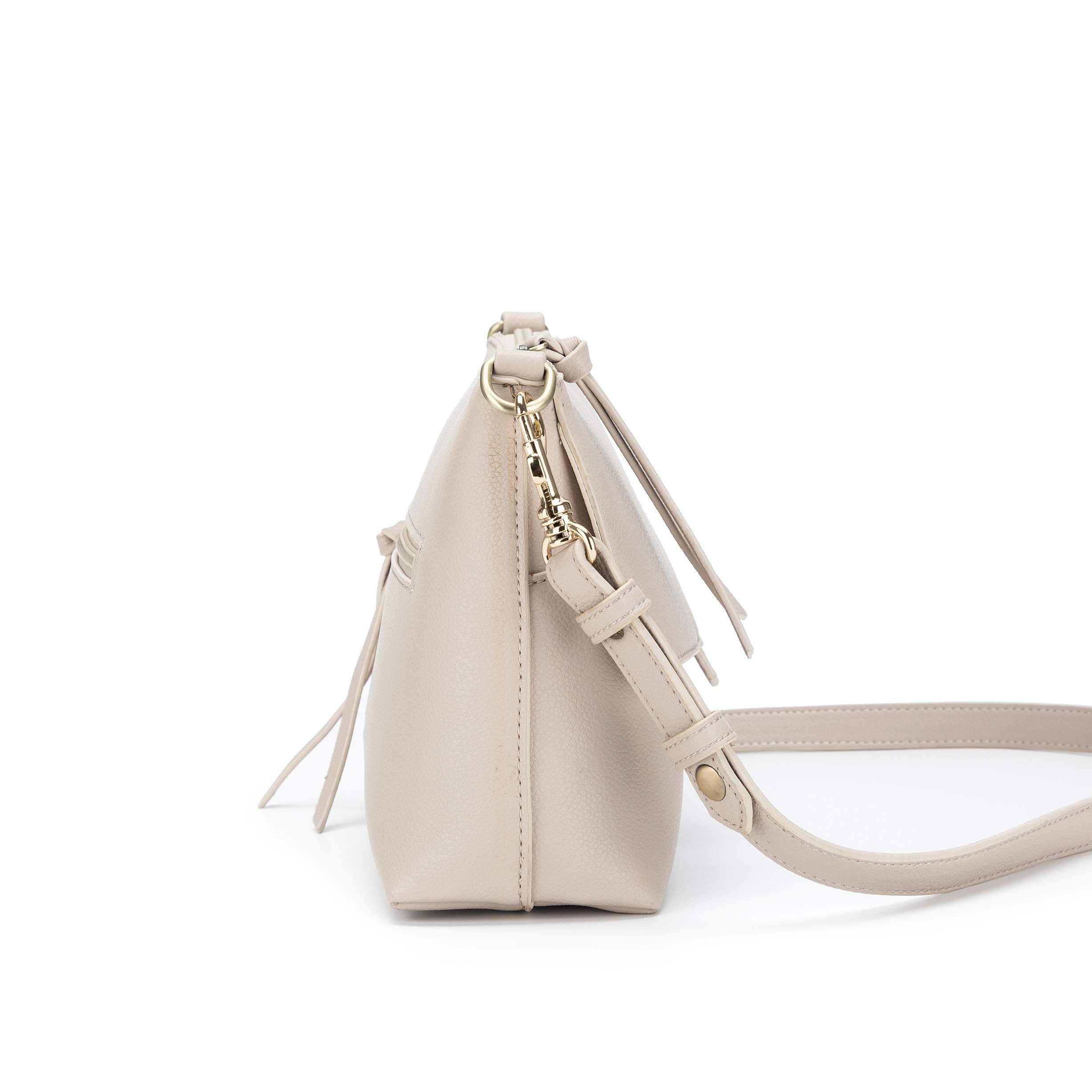 Alessia Oatmeal Crossbody Bag