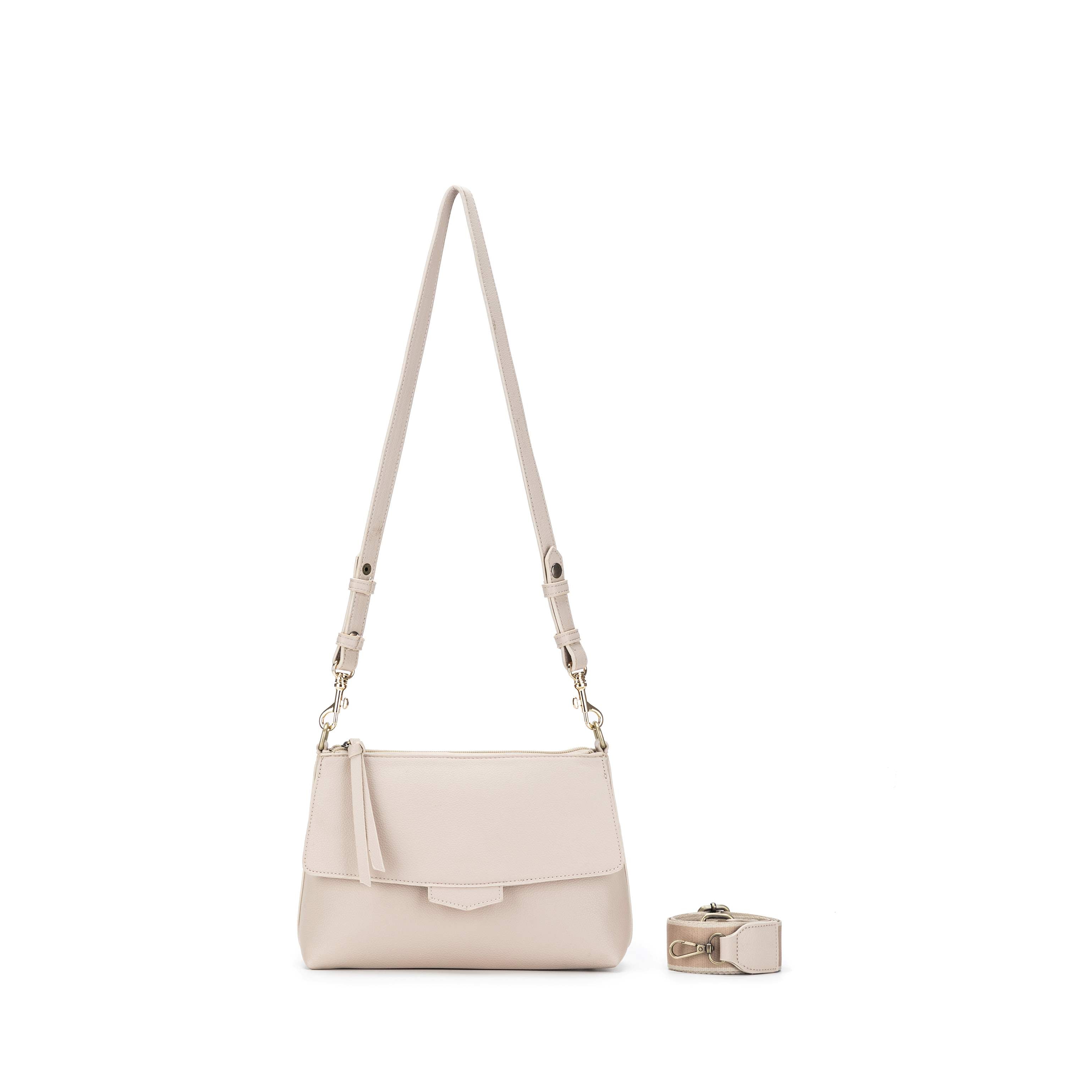 Alessia Oatmeal Crossbody Bag