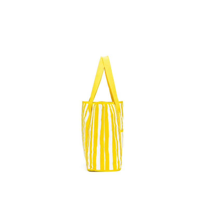 Sabbia Beach Bags Small Yellow Stripe