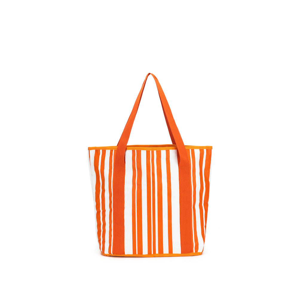Sabbia Beach Bags Small Orange Stripe