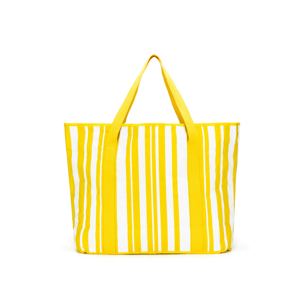 Sabbia Beach Bags Large Yellow Stripe